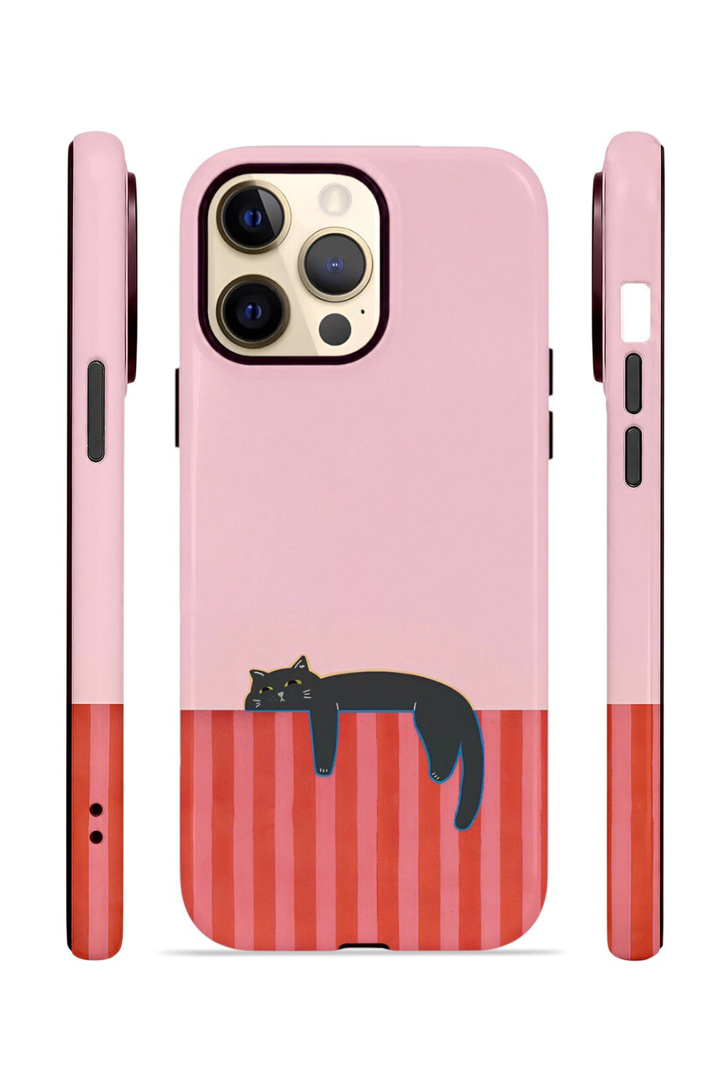 iPhone 14 Pro Vorian Çift Katmanlı Kılıf Lazy Cat Sunset