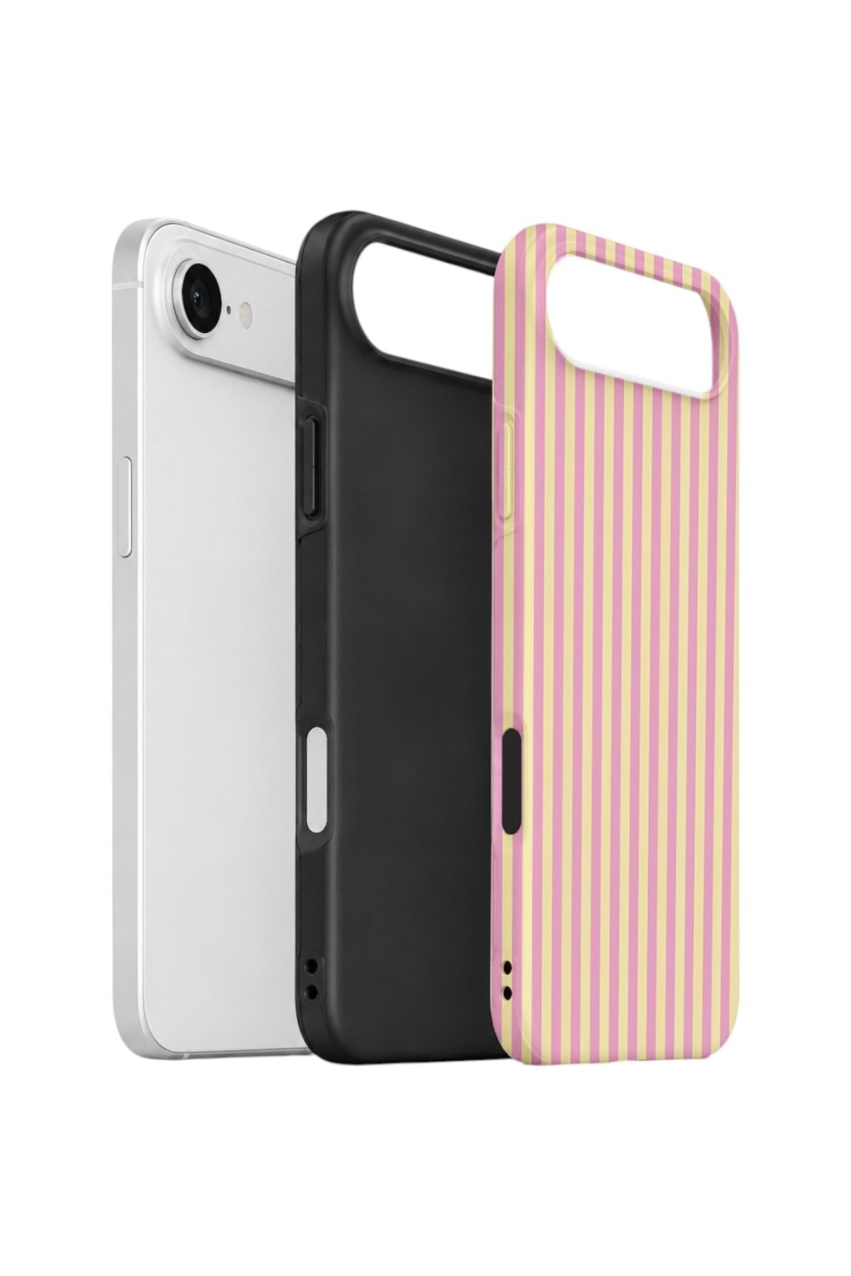 iPhone 17 Air Vorian Çift Katmanlı Kılıf Lemon Candy Pinstripe