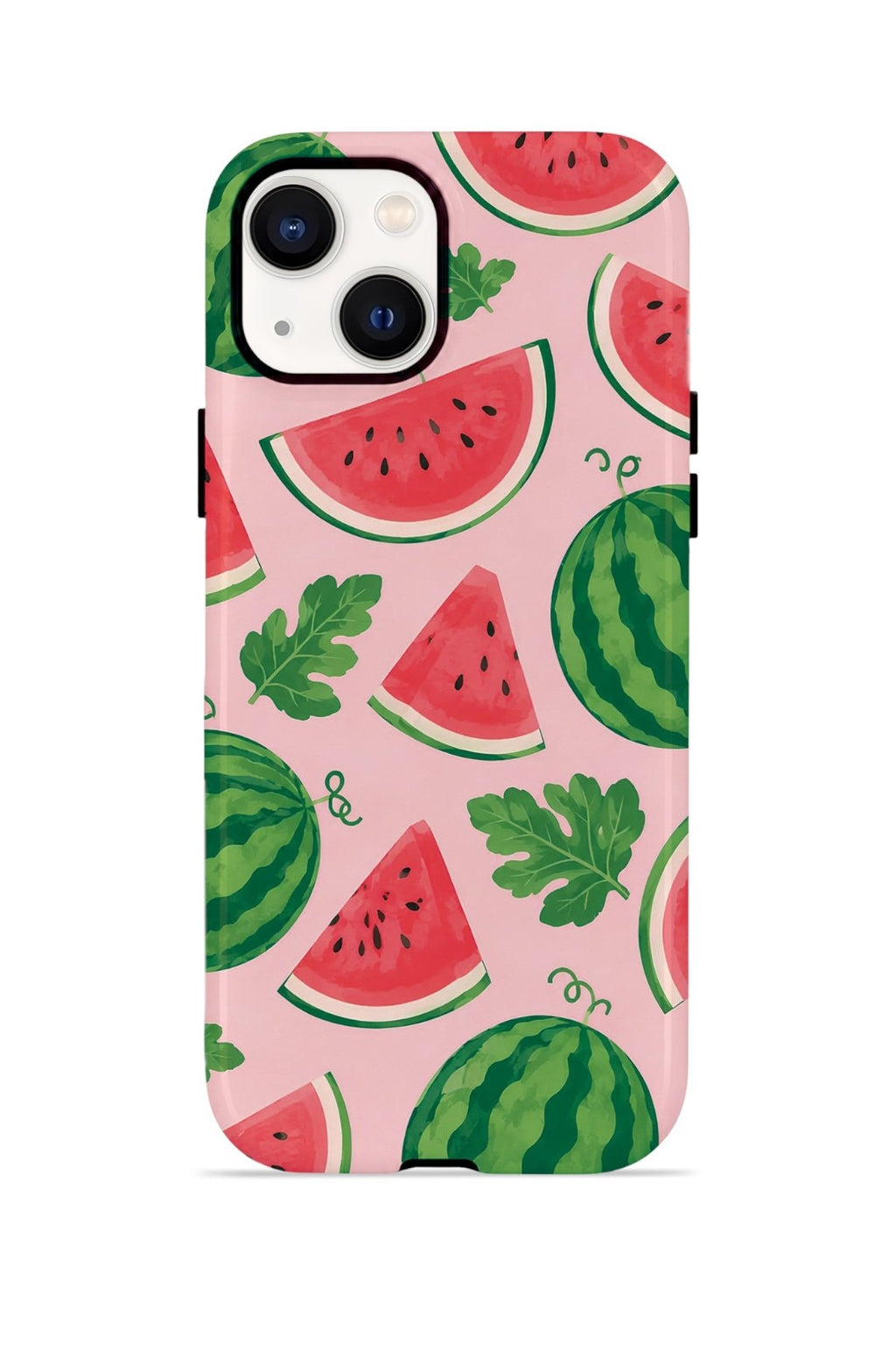 iPhone 14 Plus Vorian Çift Katmanlı Kılıf Watermelon Garden Party