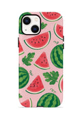 iPhone 14 Plus Vorian Çift Katmanlı Kılıf Watermelon Garden Party