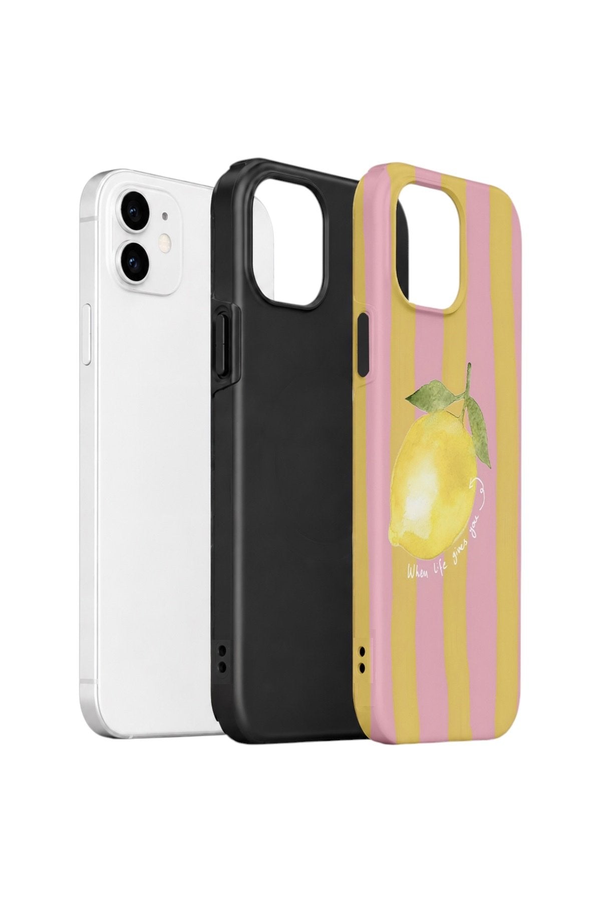iPhone 11 Vorian Çift Katmanlı Kılıf Pink Lemon Muse