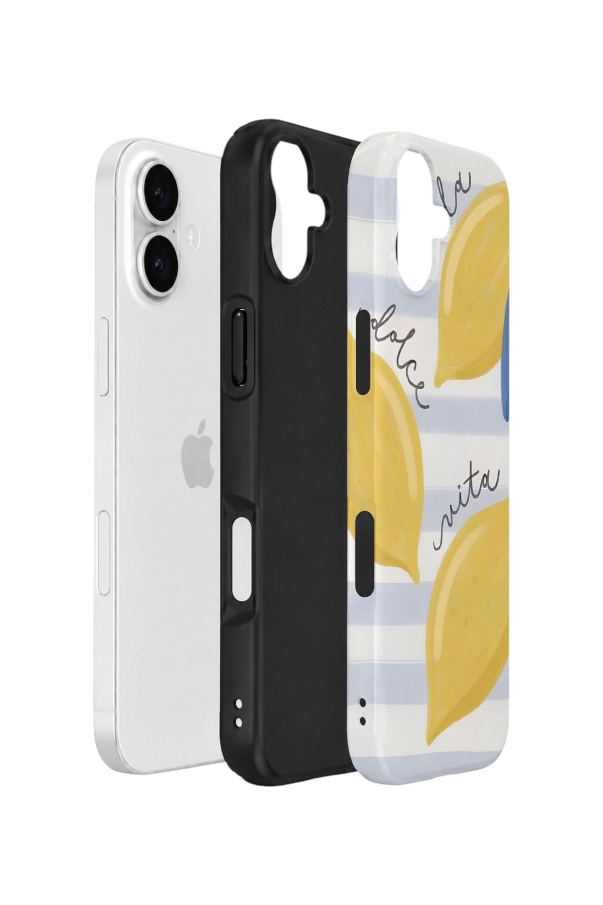 iPhone 16 Vorian Çift Katmanlı Kılıf Dolce Vita Lemon