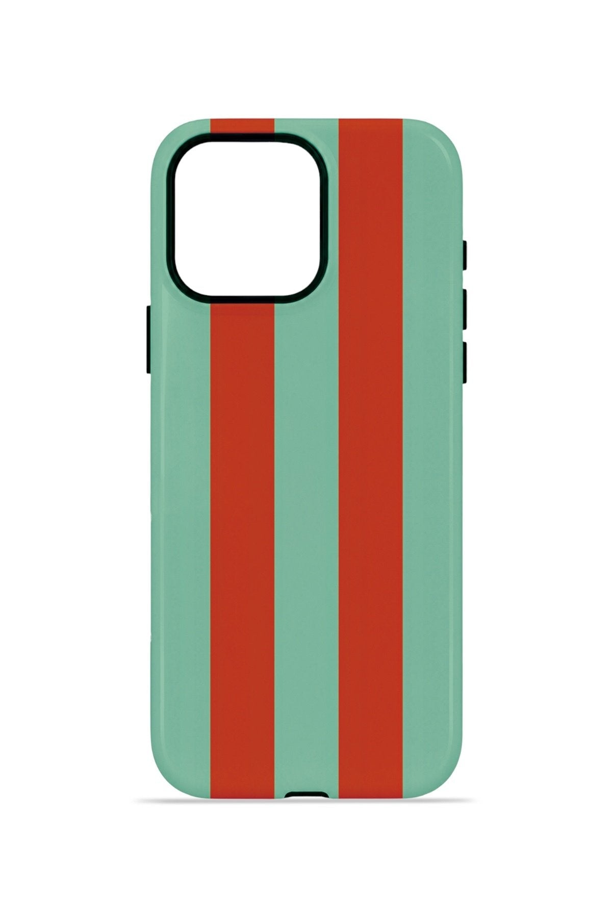 iPhone 15 Pro Max Vorian Çift Katmanlı Kılıf Terracotta Mint Stripe