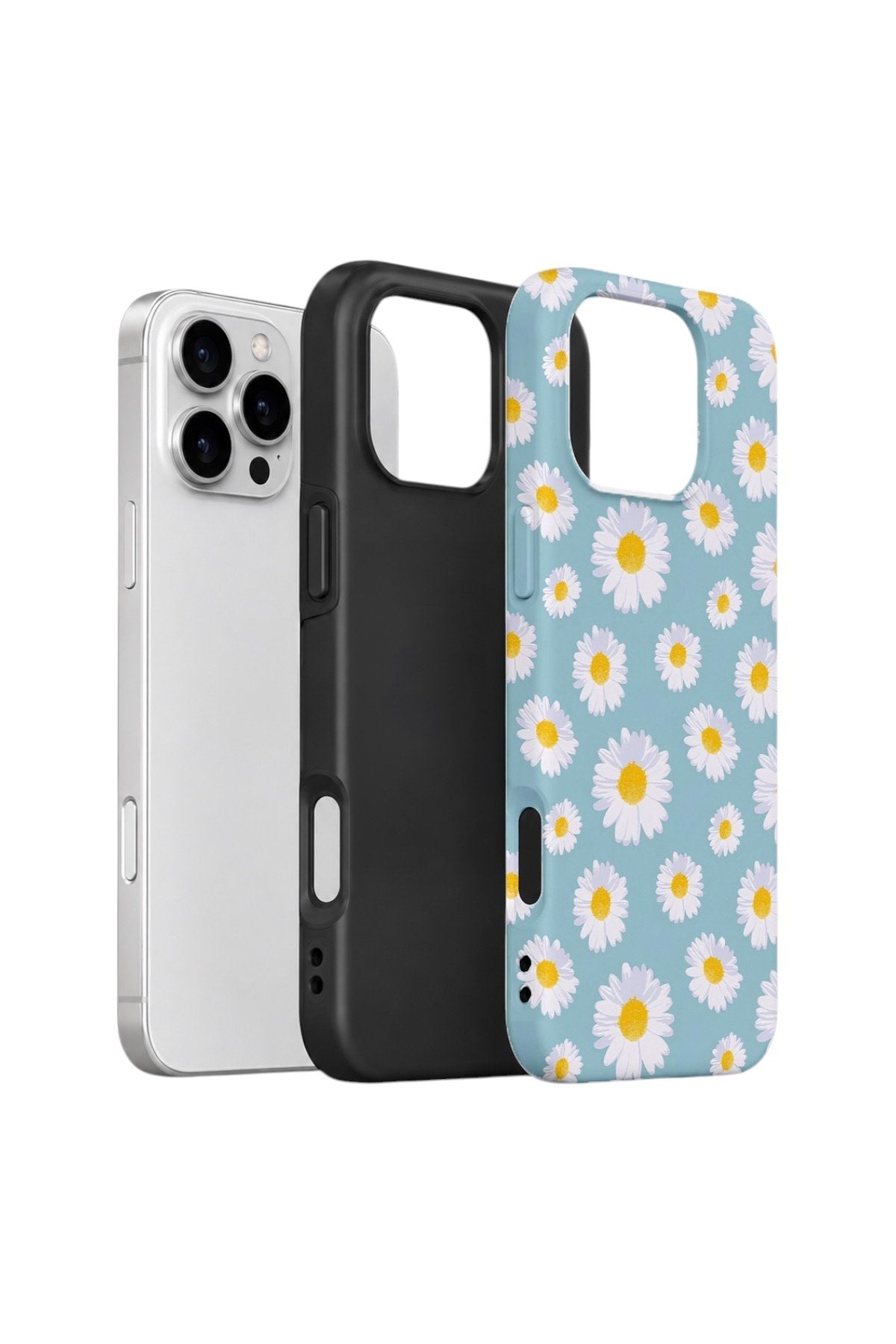 iPhone 16 Pro Vorian Çift Katmanlı Kılıf Daisy Sky