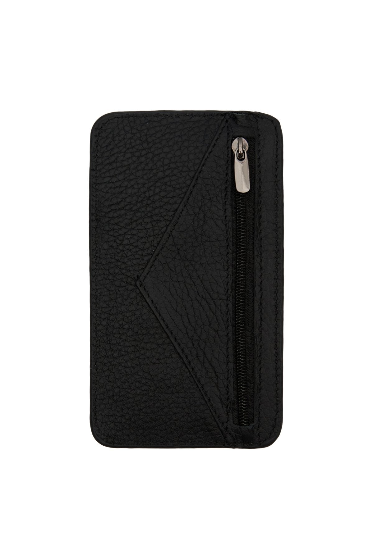 Hakiki Deri Unısex Kartlık Siyah