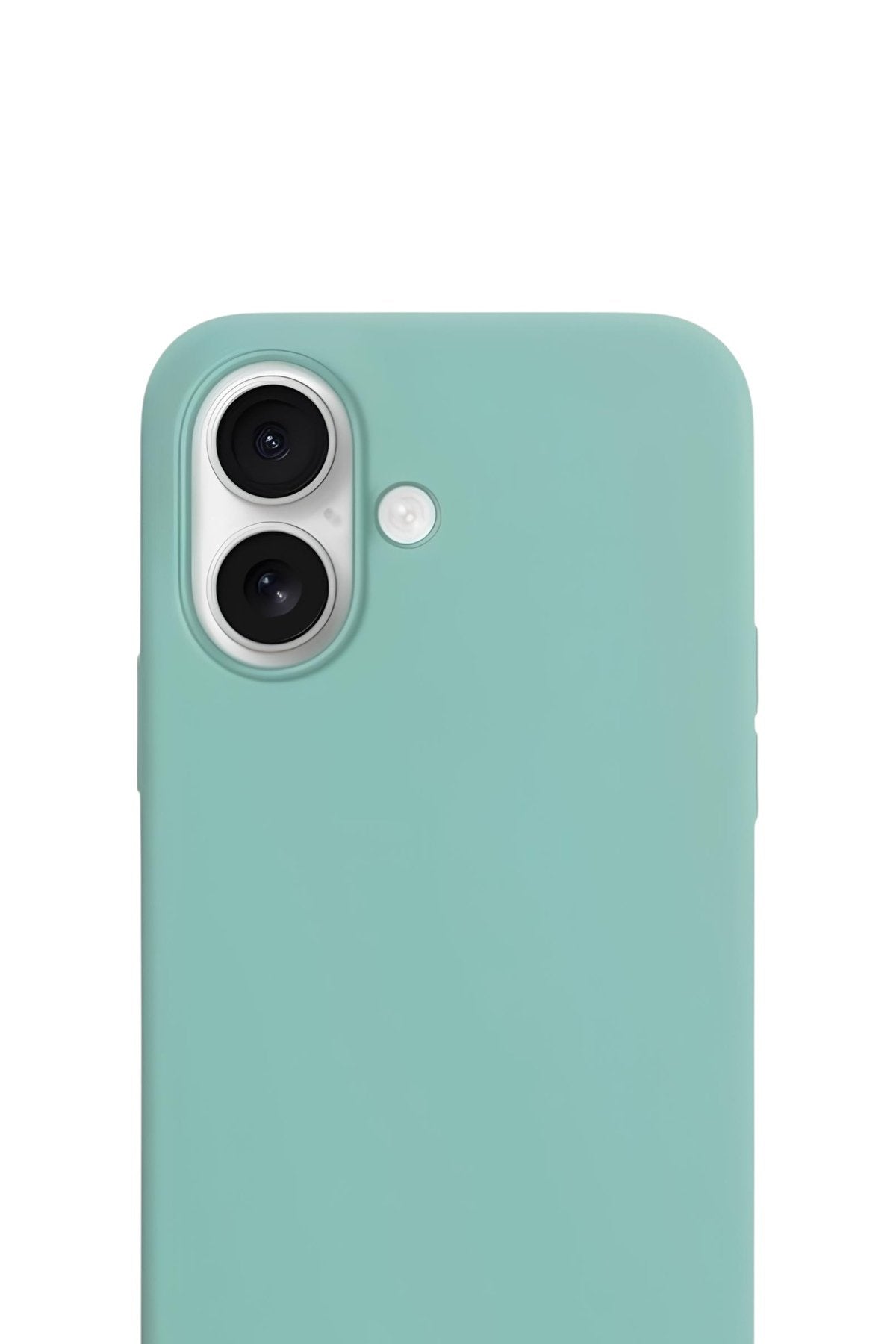 iPhone 17 Soft Touch Lansman Silikon Kılıf Mint Yeşil