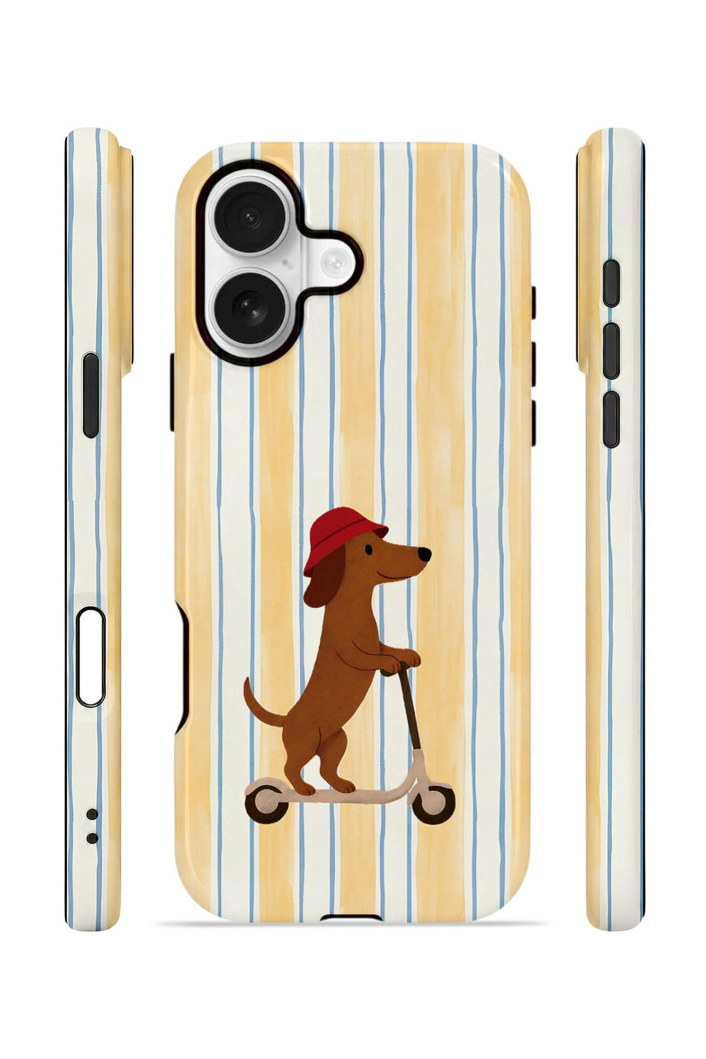 iPhone 16 Plus Vorian Çift Katmanlı Kılıf Dachshund Riviera