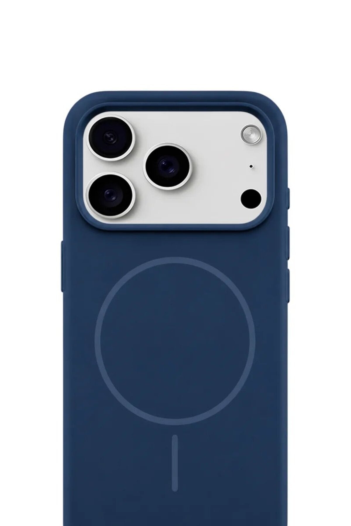 iPhone 17 Pro 6.3" Mag Core Akıllı MagSafe Animasyonlu Silikon Kılıf Lacivert