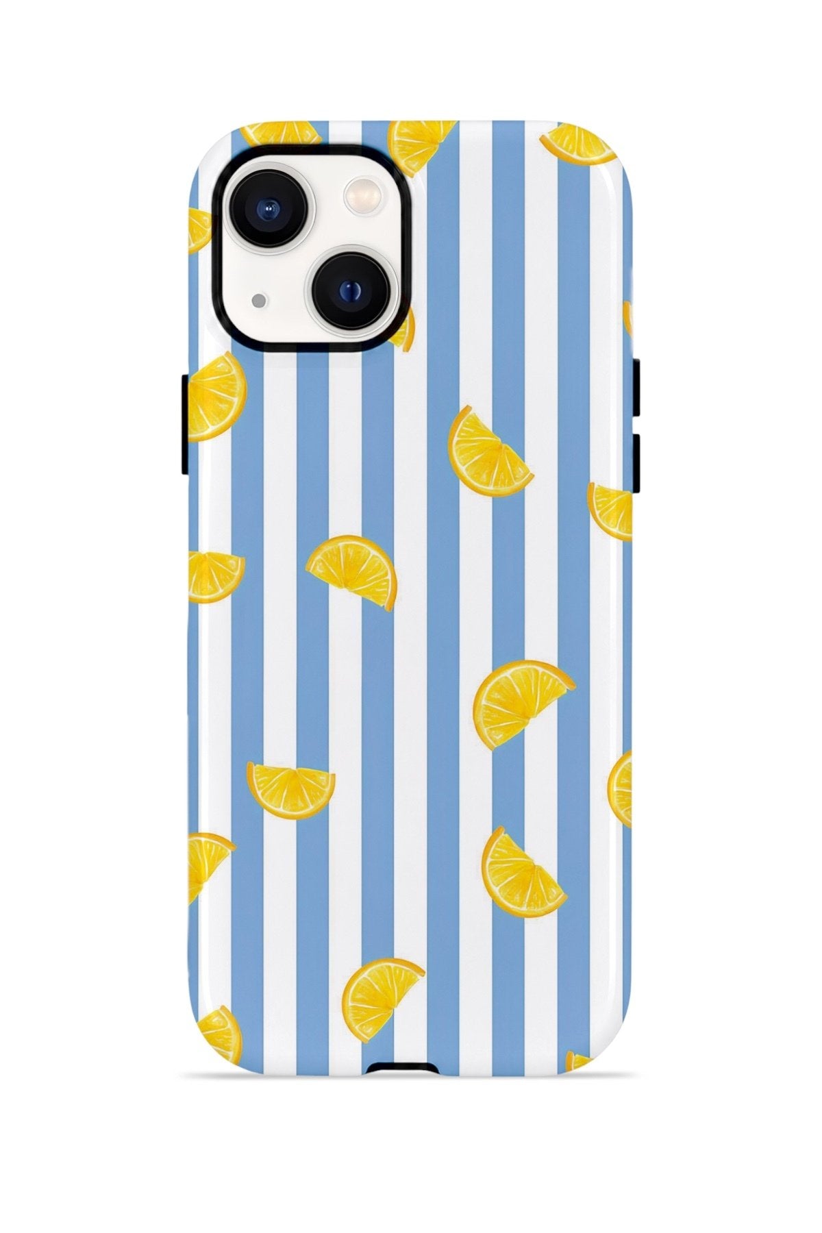 iPhone 14 Vorian Çift Katmanlı Kılıf Lemon Confetti Blue