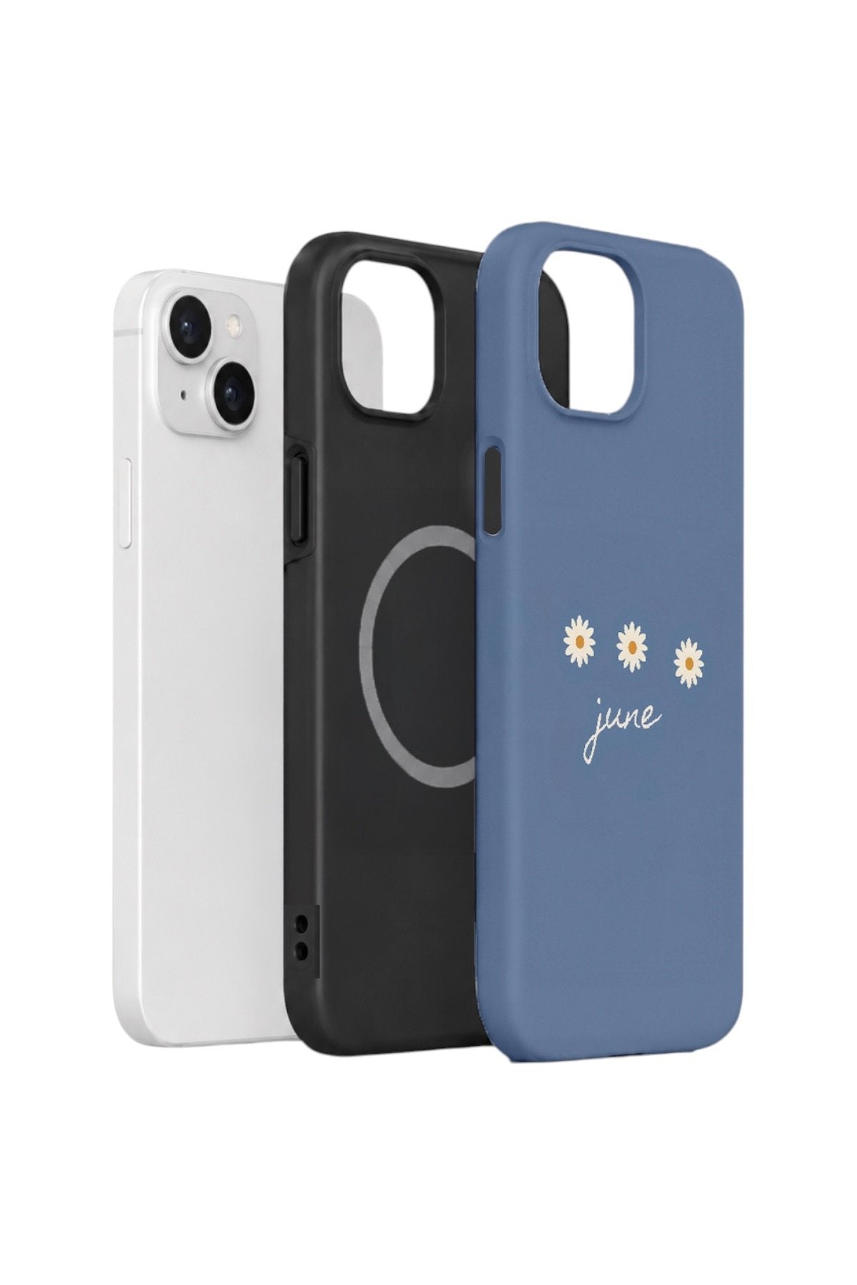 iPhone 14 Plus Vorian Çift Katmanlı MagSafe Kılıf June Daisy Blue