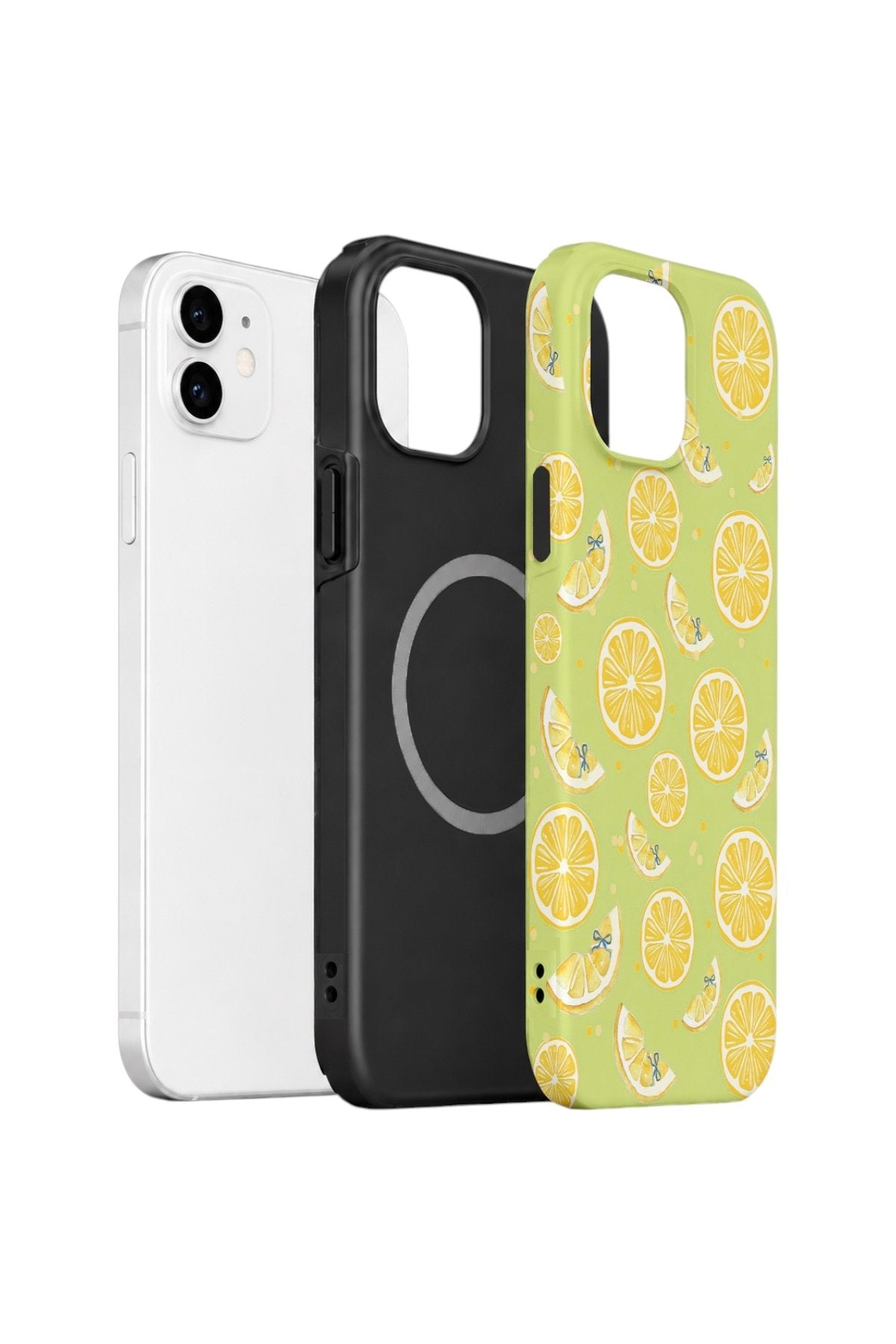 iPhone 12 Vorian Çift Katmanlı MagSafe Kılıf Lemonade Garden