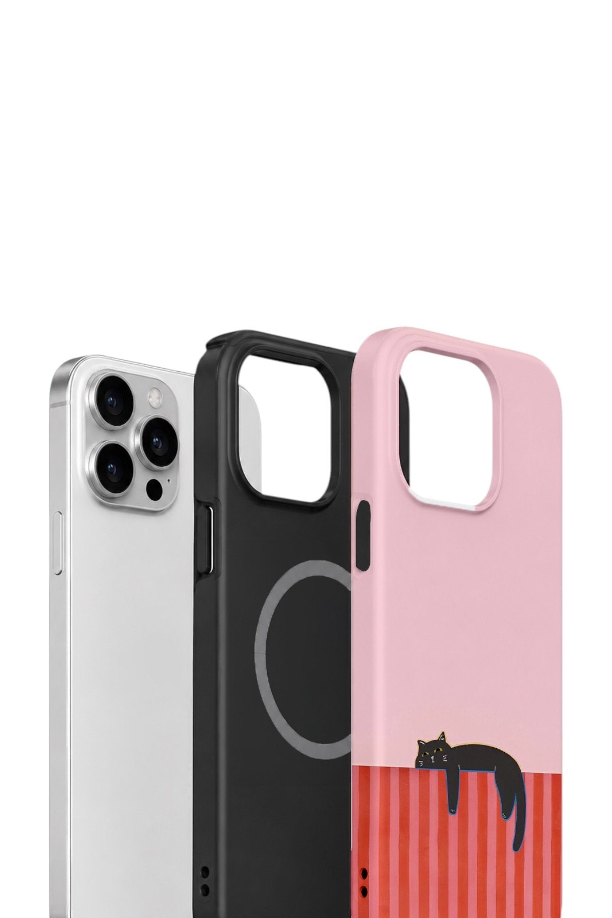iPhone 13 Pro Vorian Çift Katmanlı MagSafe Kılıf Lazy Cat Sunset