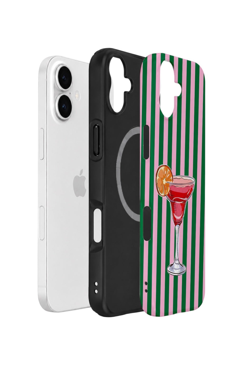 iPhone 16 Plus Vorian Çift Katmanlı MagSafe Kılıf Pink Citrus Cocktail