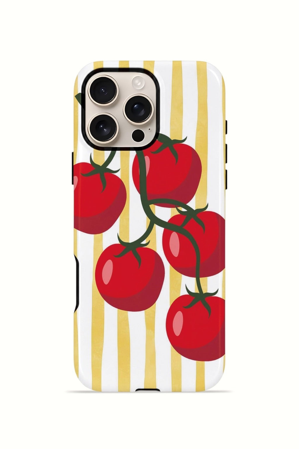 iPhone 16 Pro Vorian Çift Katmanlı Kılıf Tomato Market Stripe
