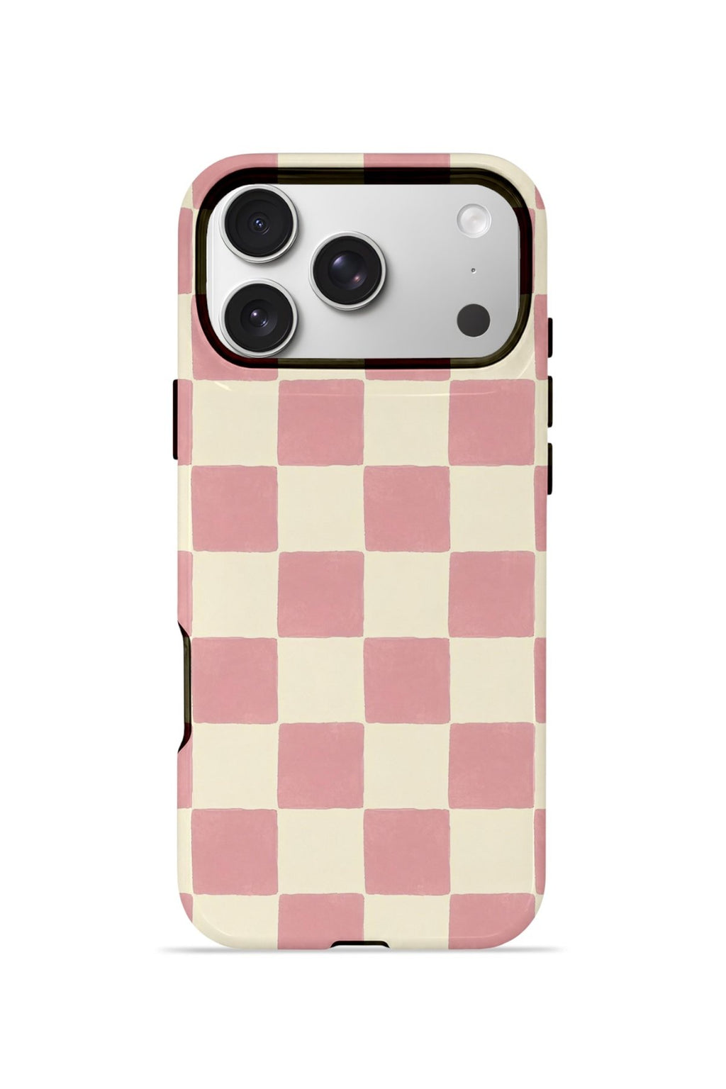 iPhone 17 Pro Max Vorian Çift Katmanlı MagSafe Kılıf Blush Checker