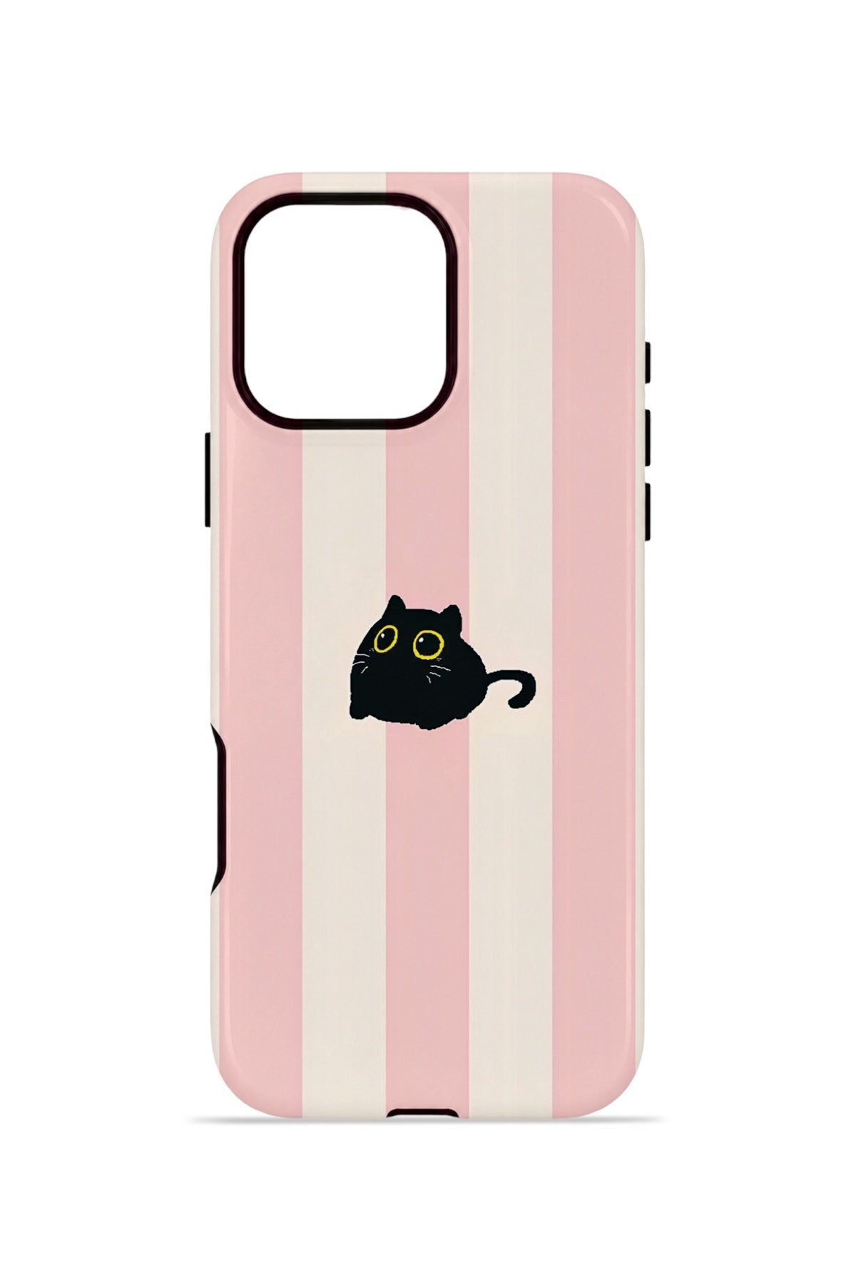 iPhone 16 Pro Max Vorian Çift Katmanlı Kılıf Midnight Cat Stripe