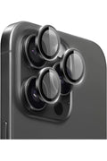 iPhone 16 Pro Max - Pro Metal Kamera Koruyucu Lens Siyah