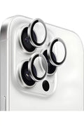 iPhone 16 Pro Max - Pro Metal Kamera Koruyucu Lens Gümüş