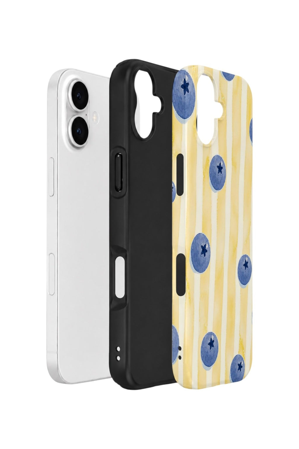 iPhone 17 Vorian Çift Katmanlı Kılıf Blueberry Sun Stripe