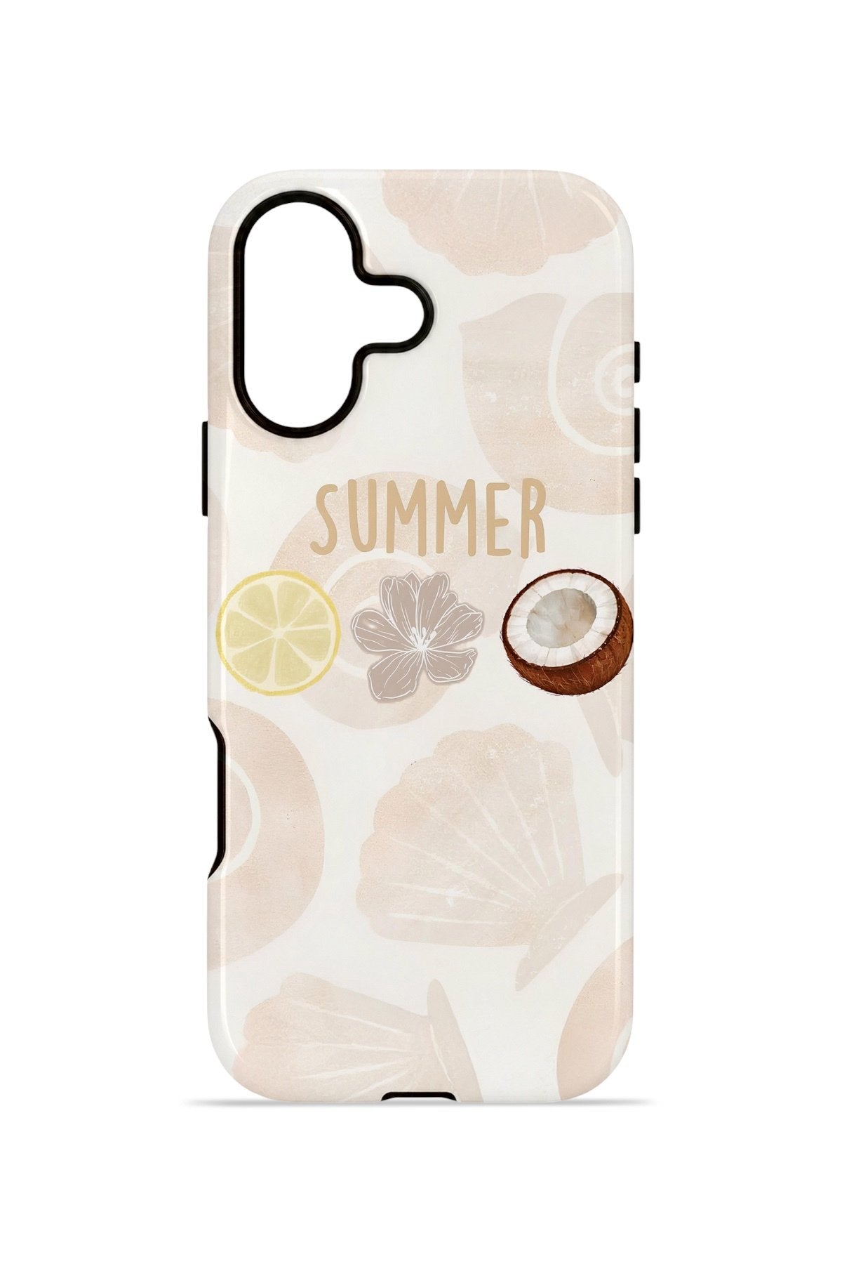 iPhone 16 Plus Vorian Çift Katmanlı MagSafe Kılıf Coconut Summer Notes