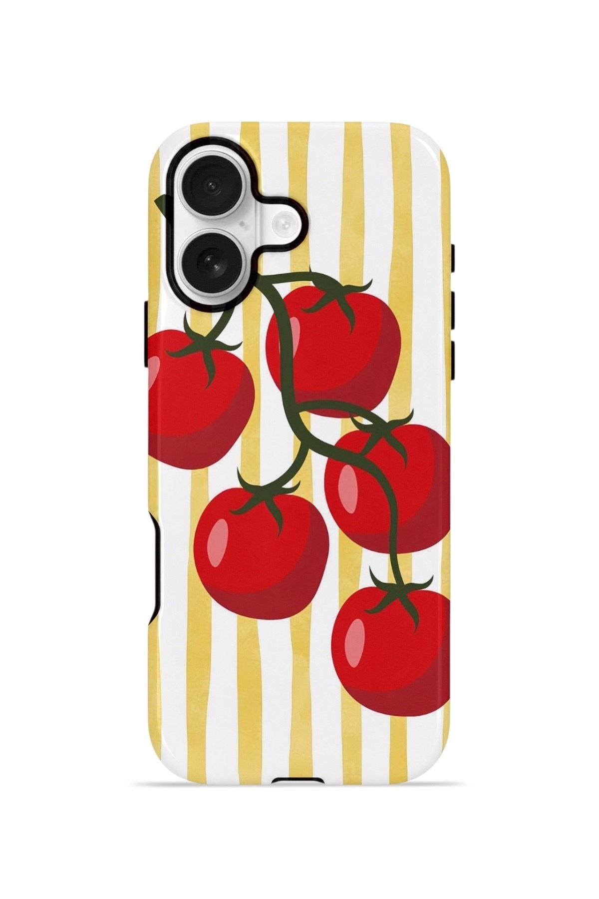 iPhone 16 Plus Vorian Çift Katmanlı Kılıf Tomato Market Stripe