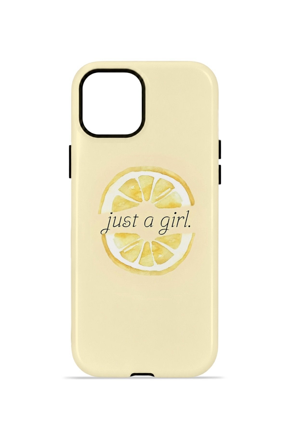 iPhone 11 Vorian Çift Katmanlı Kılıf Just A Girl Lemon