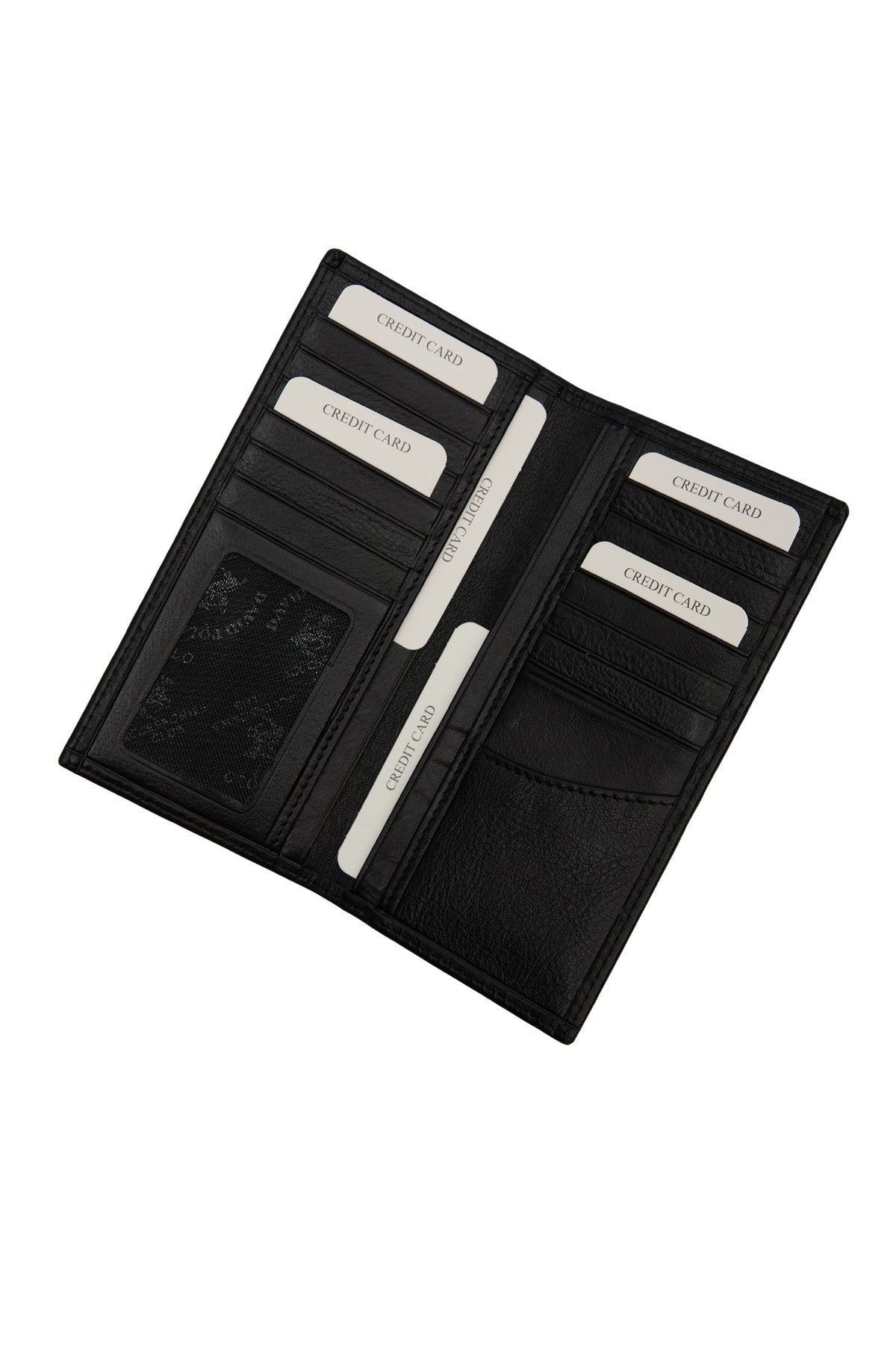 Hakiki Deri Telefonlu Siyah Cüzdan