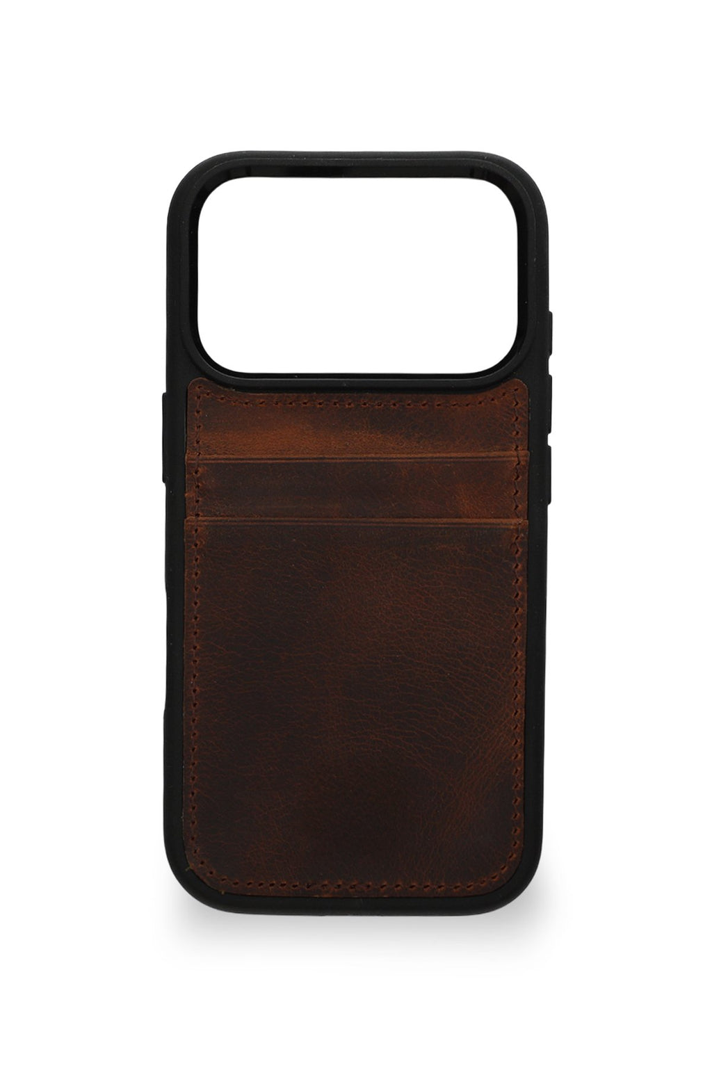 Vintage Wallet Kartlıklı Premium Deri Kılıf iPhone 17 Pro Antik Kahve