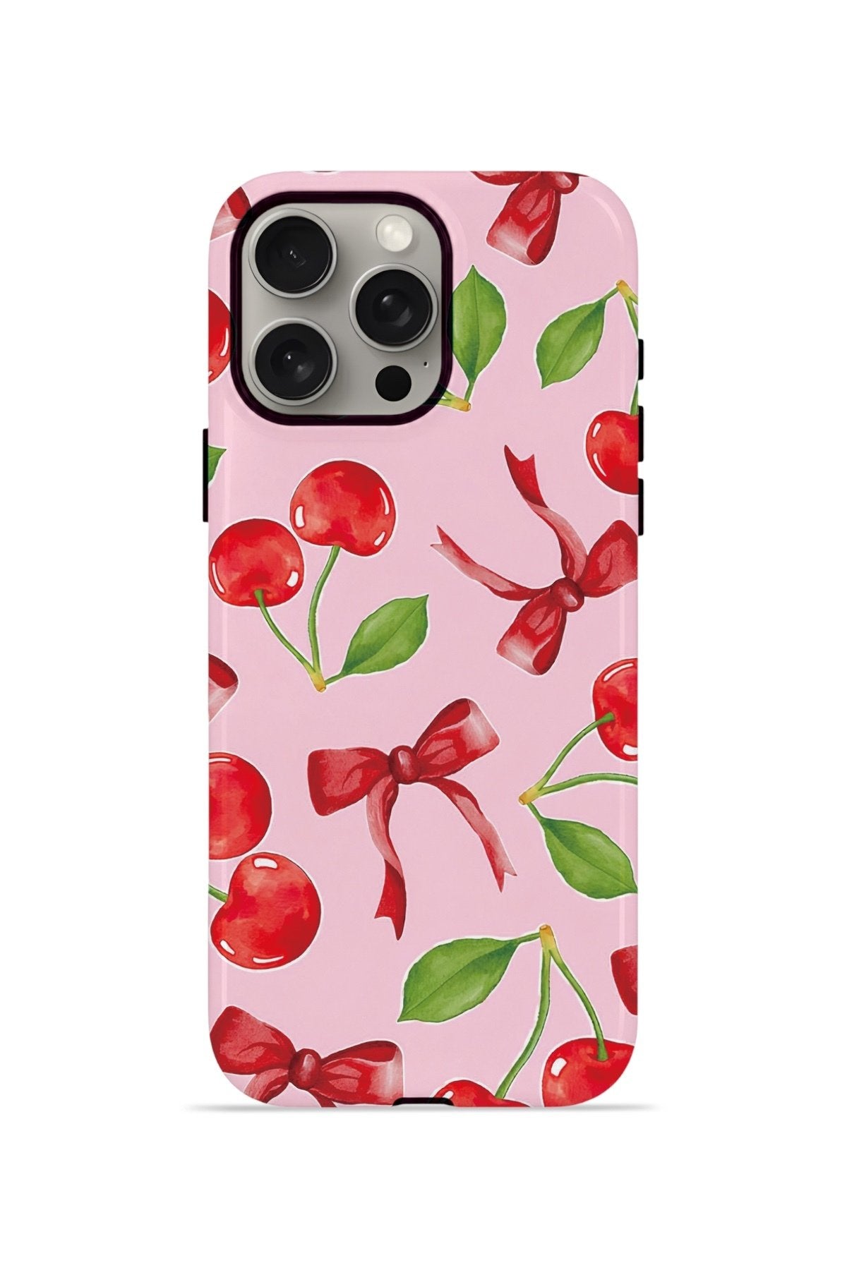 iPhone 15 Pro Max Vorian Çift Katmanlı MagSafe Kılıf Cherry Ribbon Garden
