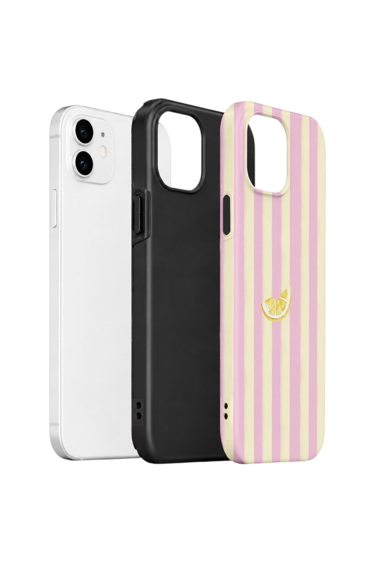iPhone 11 Vorian Çift Katmanlı Kılıf Lemon Charm Pink