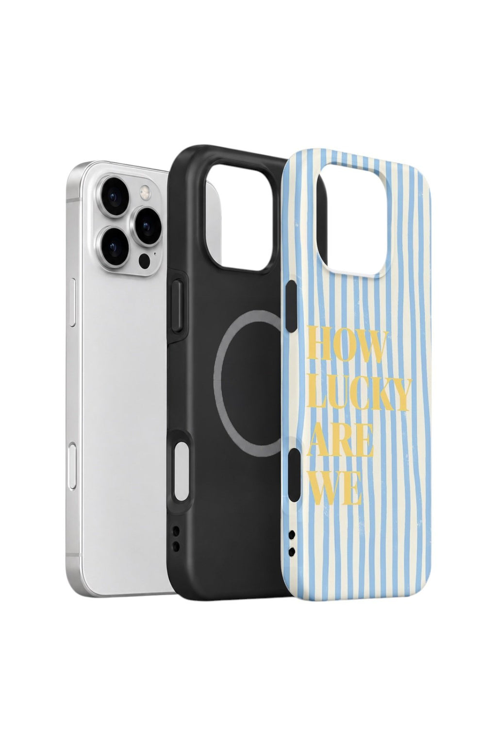 iPhone 16 Pro Max Vorian Çift Katmanlı MagSafe Kılıf Lucky Summer Stripe