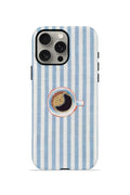iPhone 15 Pro Vorian Çift Katmanlı MagSafe Kılıf Morning Coffee Stripe