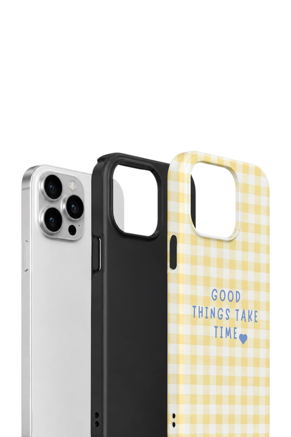 iPhone 14 Pro Vorian Çift Katmanlı Kılıf Good Things Gingham