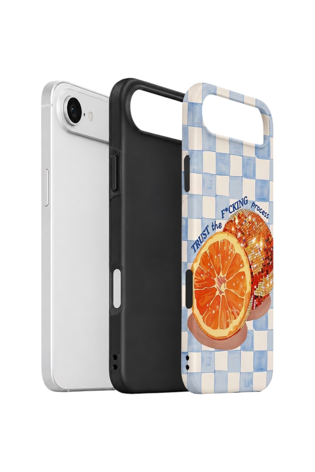 iPhone 17 Air Vorian Çift Katmanlı Kılıf Orange Press Collage
