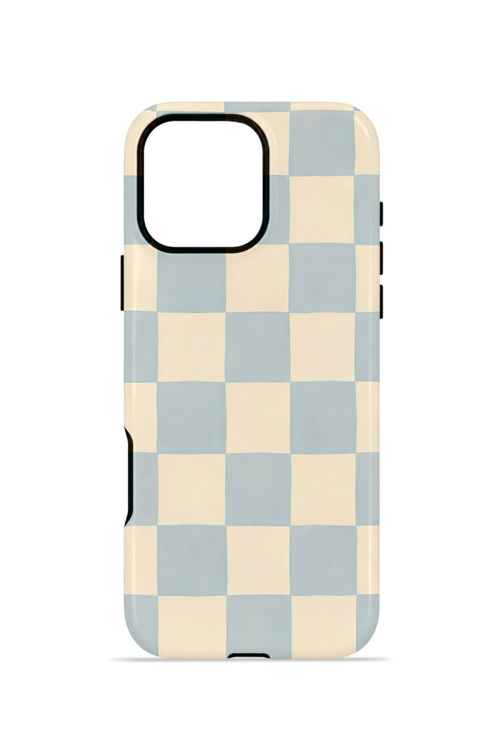 iPhone 16 Pro Vorian Çift Katmanlı Kılıf Powder Blue Checker