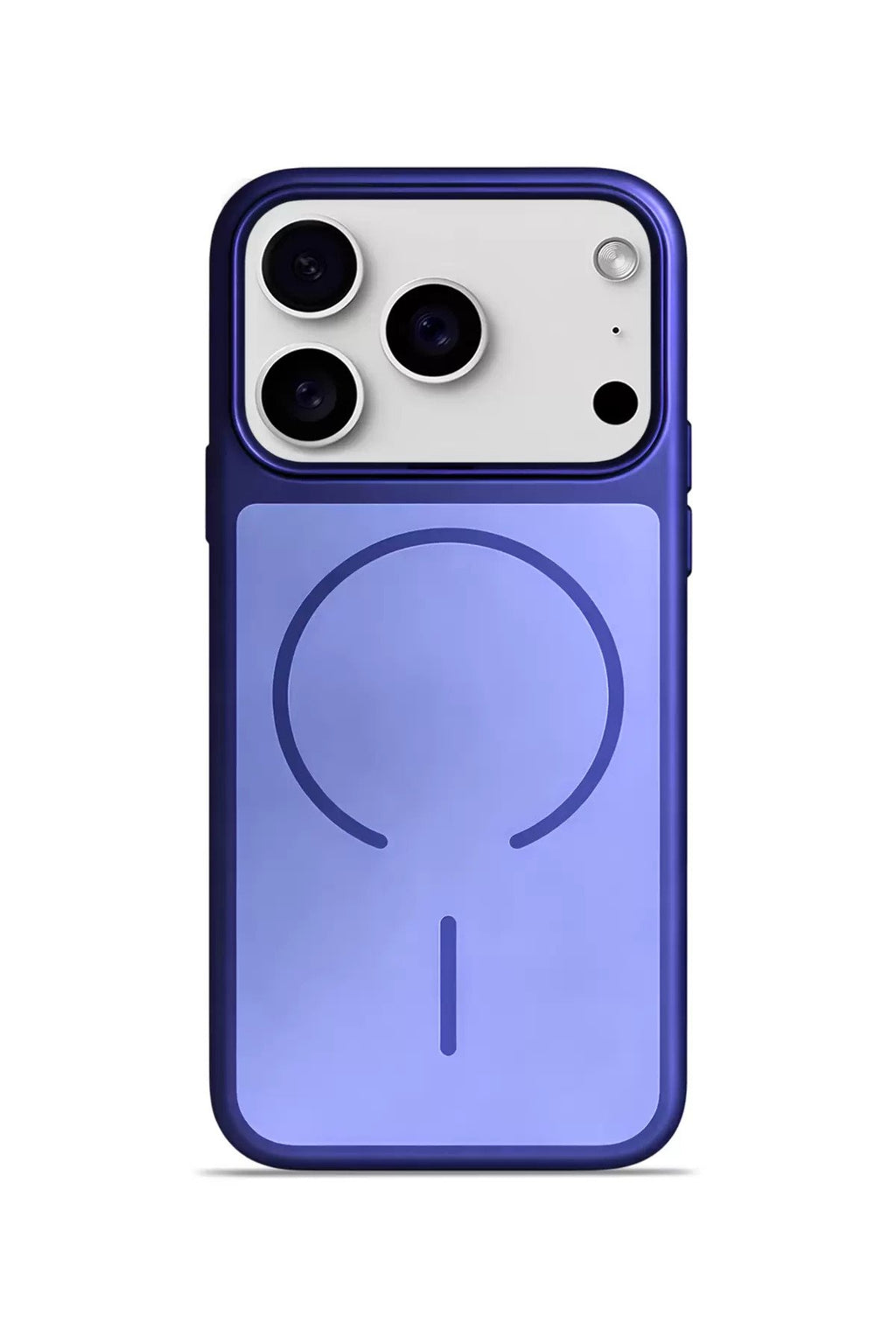 iPhone 17 Pro Max Aurion SoftTouch Metalik MagSafe Kılıf Depp Sapphire