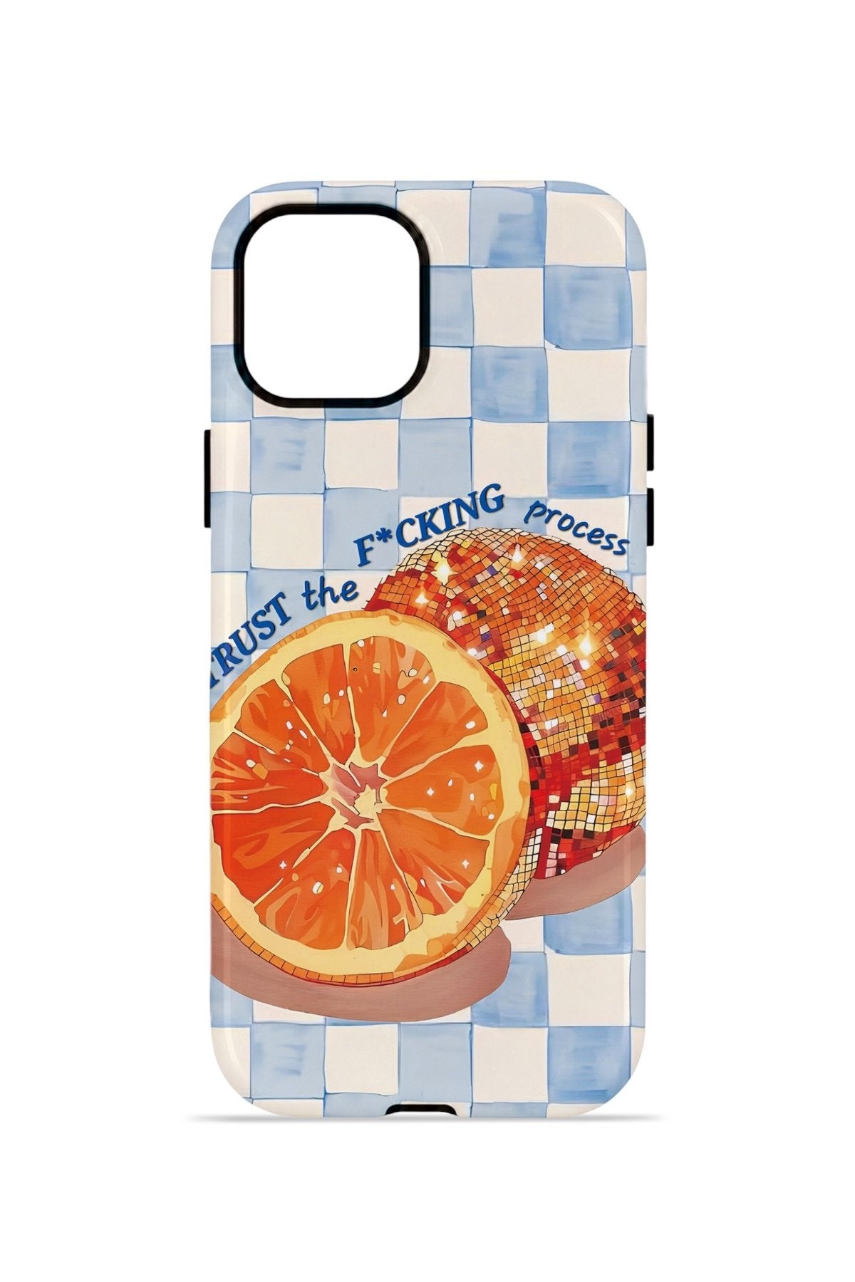 iPhone 11 Vorian Çift Katmanlı MagSafe Kılıf Orange Press Collage