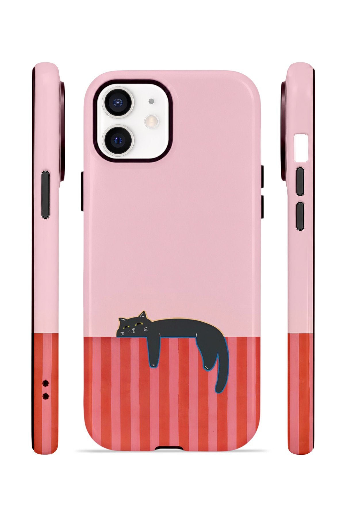 iPhone 11 Vorian Çift Katmanlı MagSafe Kılıf Lazy Cat Sunset