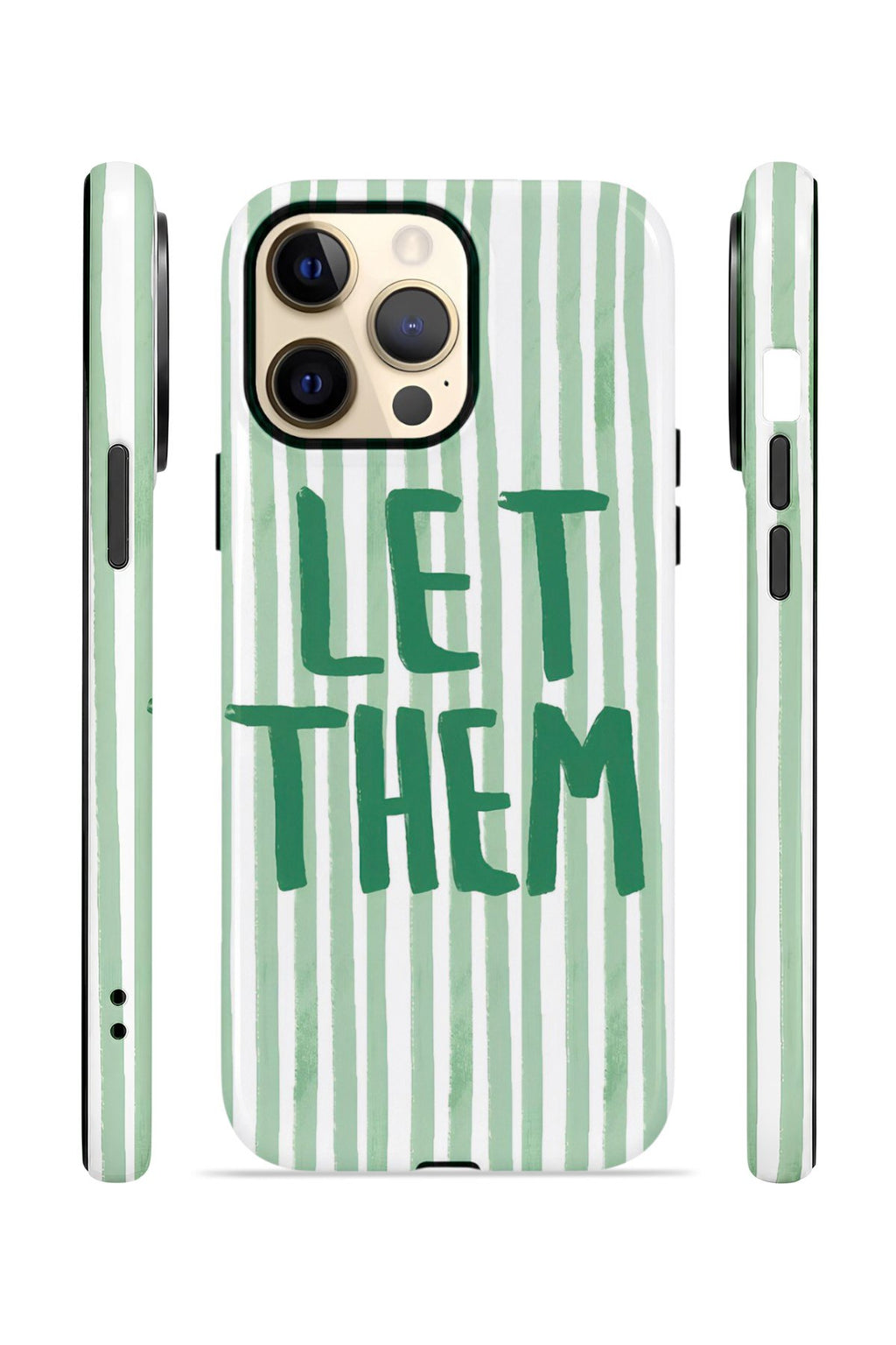 iPhone 14 Pro Vorian Çift Katmanlı Kılıf Let Them Green