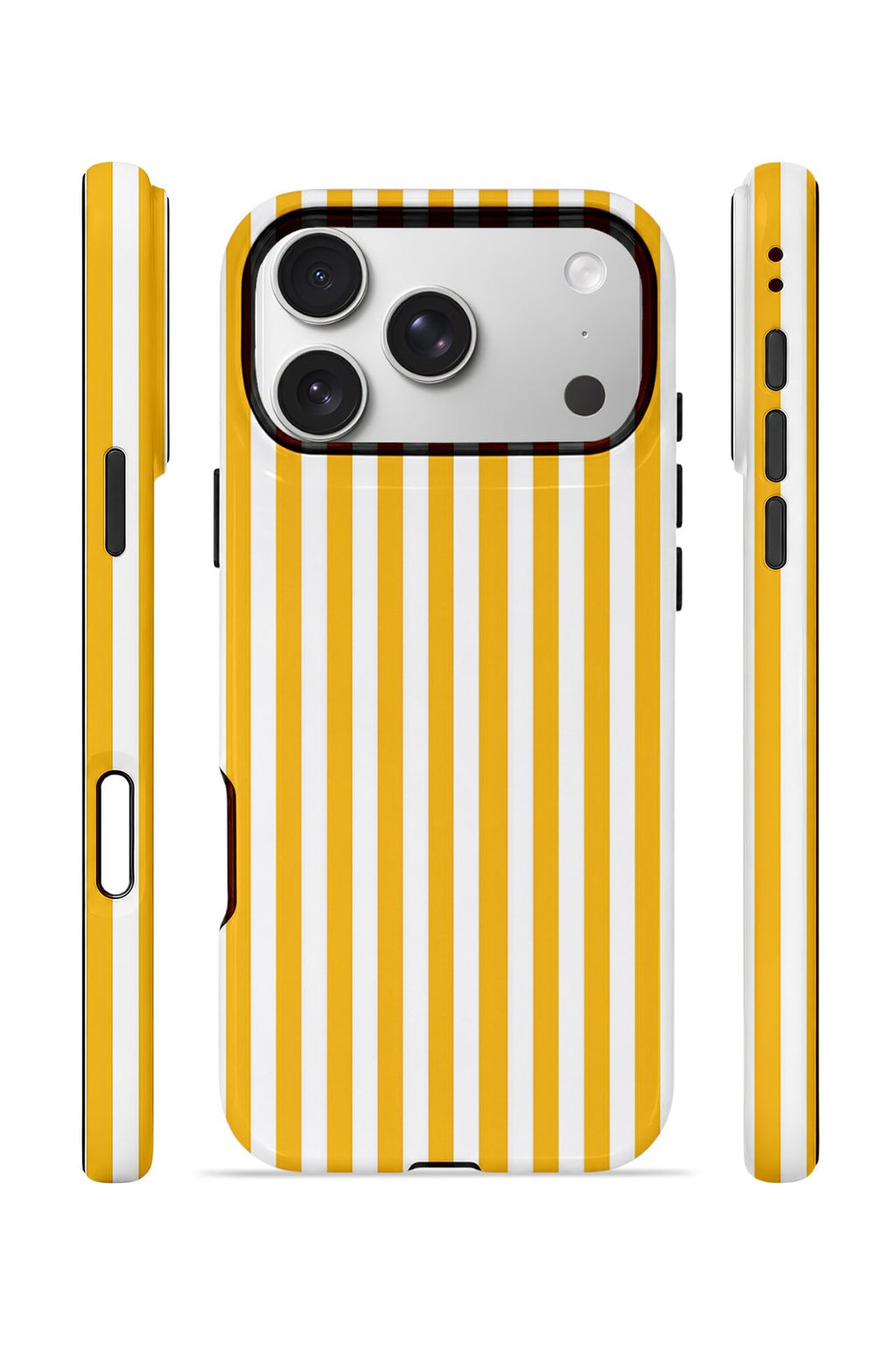 iPhone 17 Pro Vorian Çift Katmanlı MagSafe Kılıf Golden Pinstripe