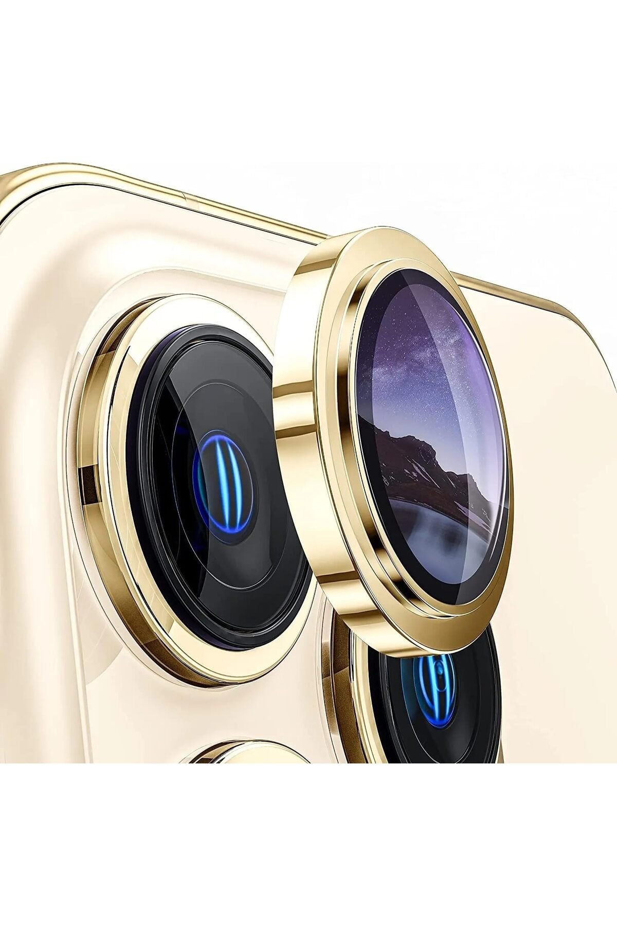 iPhone 12 Mini Sapphire Lens Koruyucu Gold