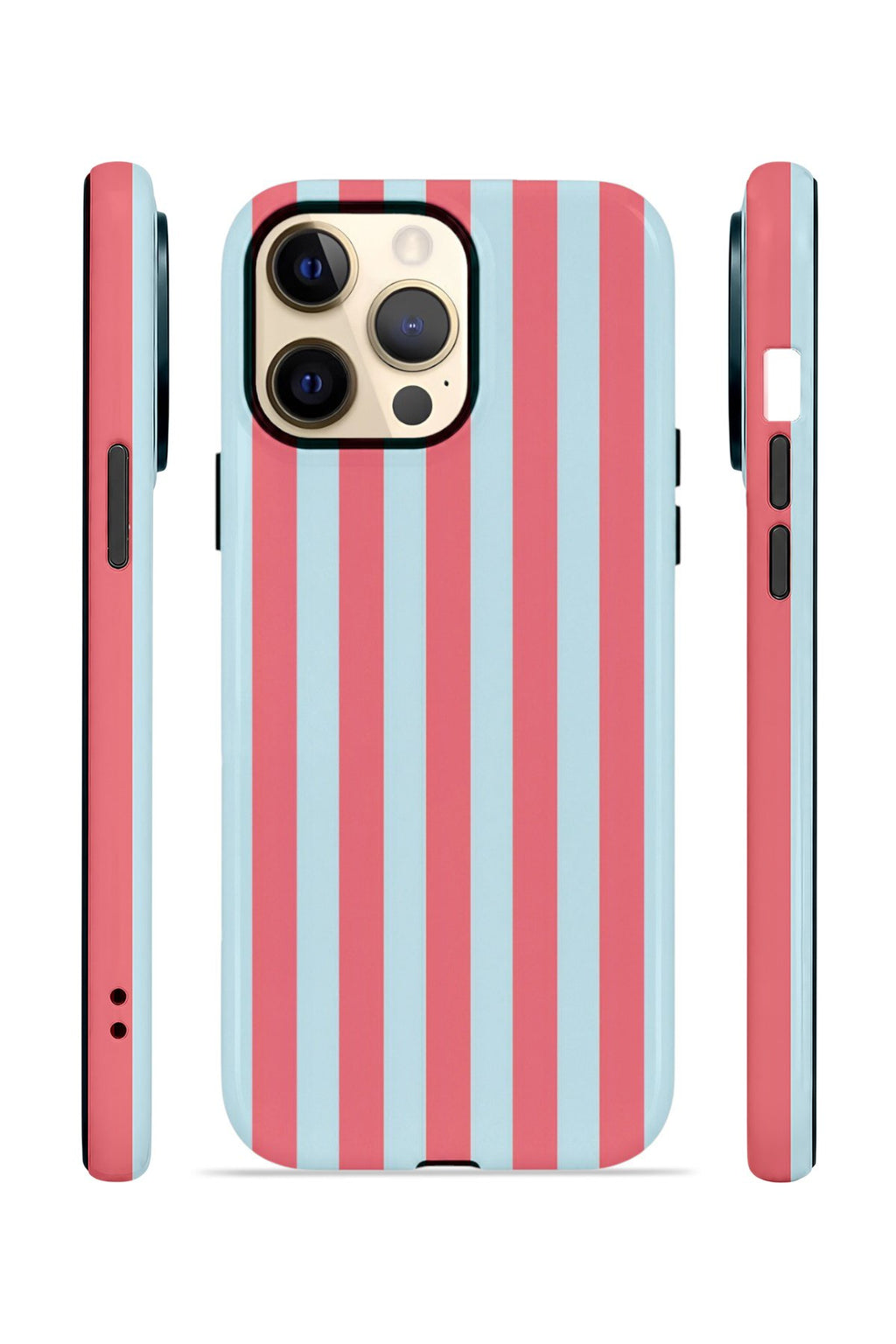 iPhone 14 Pro Vorian Çift Katmanlı Kılıf Poolside Candy Stripe