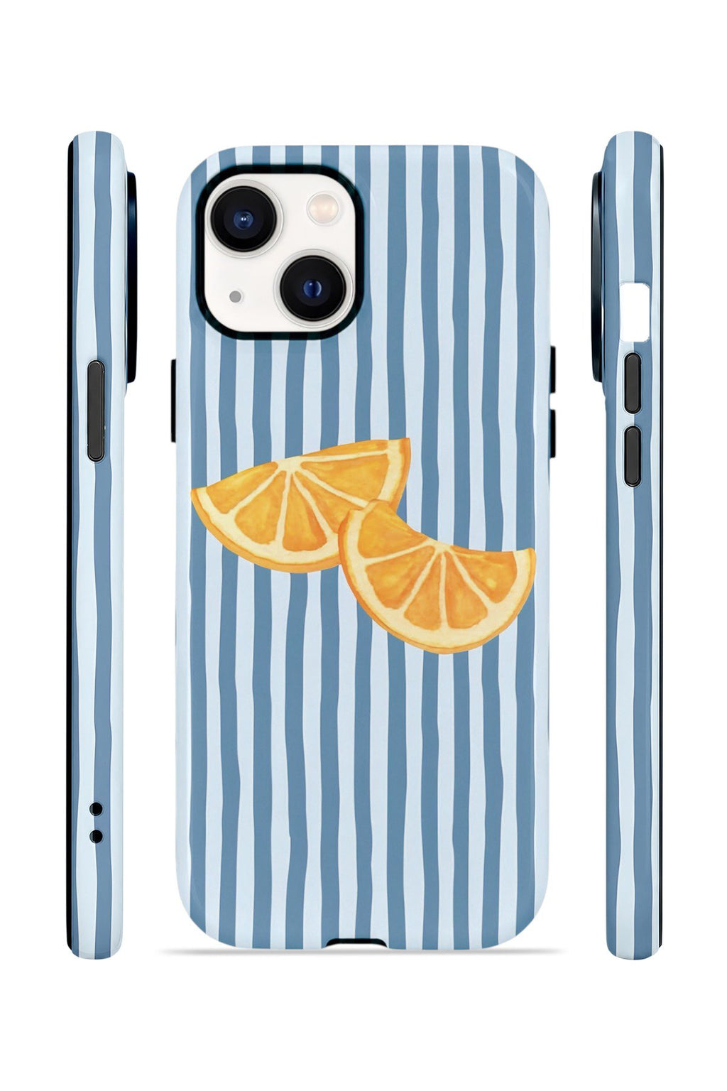 iPhone 14 Vorian Çift Katmanlı Kılıf Blue Orange Slices