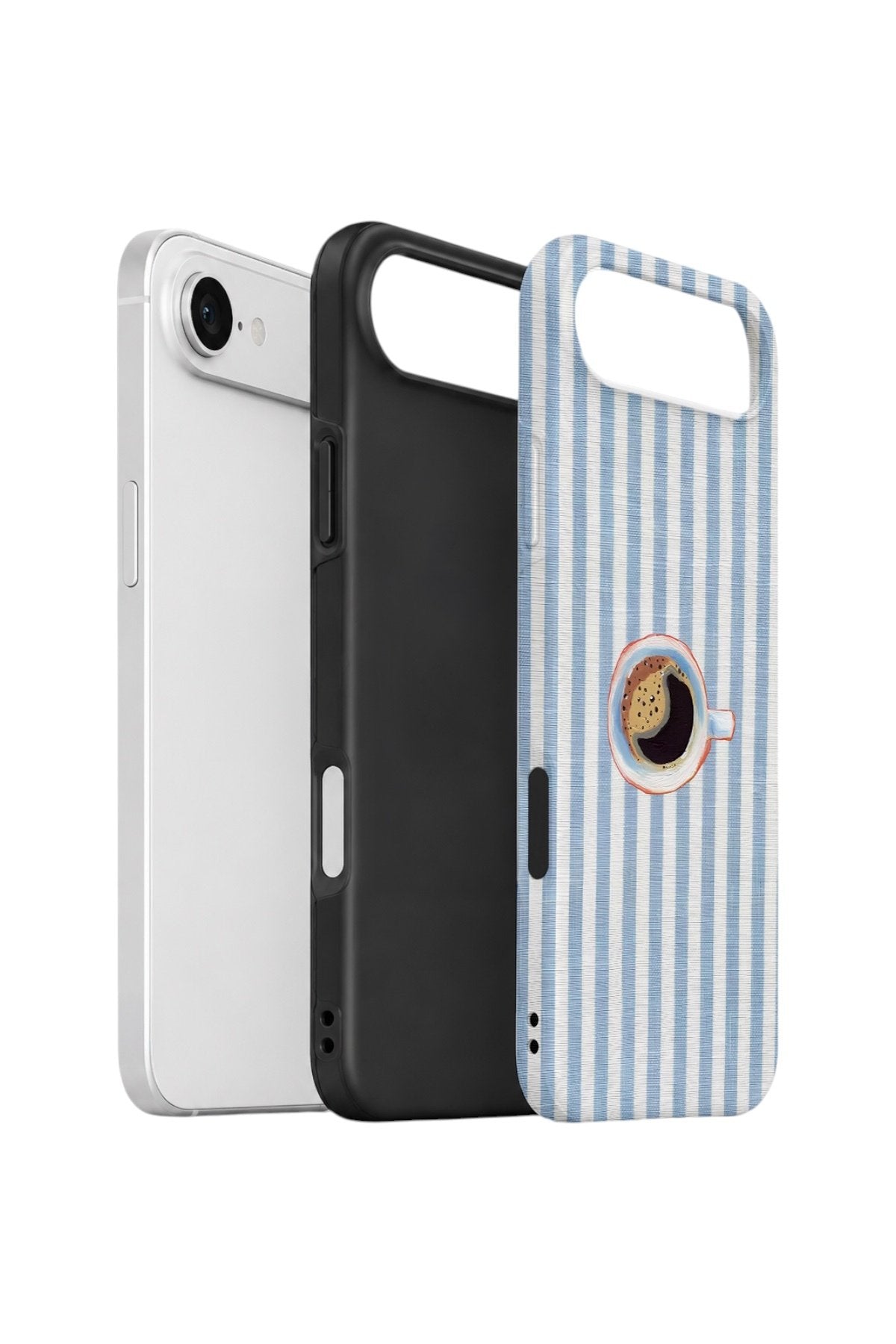 iPhone 17 Air Vorian Çift Katmanlı Kılıf Morning Coffee Stripe