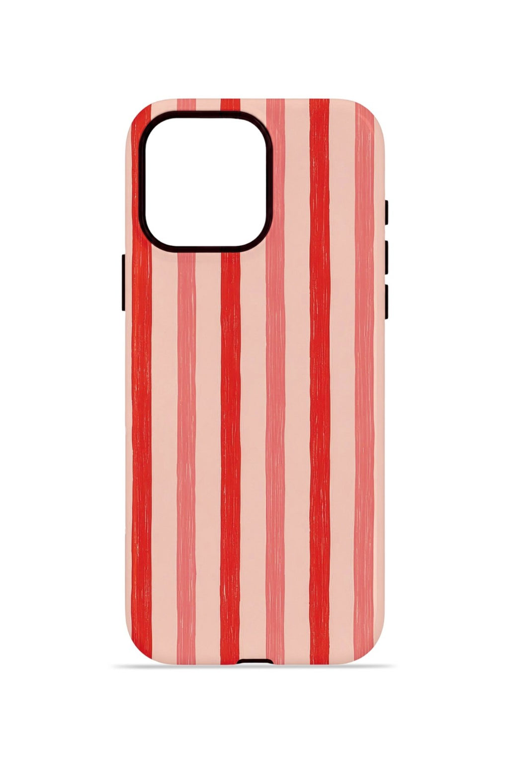 iPhone 15 Pro Max Vorian Çift Katmanlı Kılıf Coral Cream Stripe