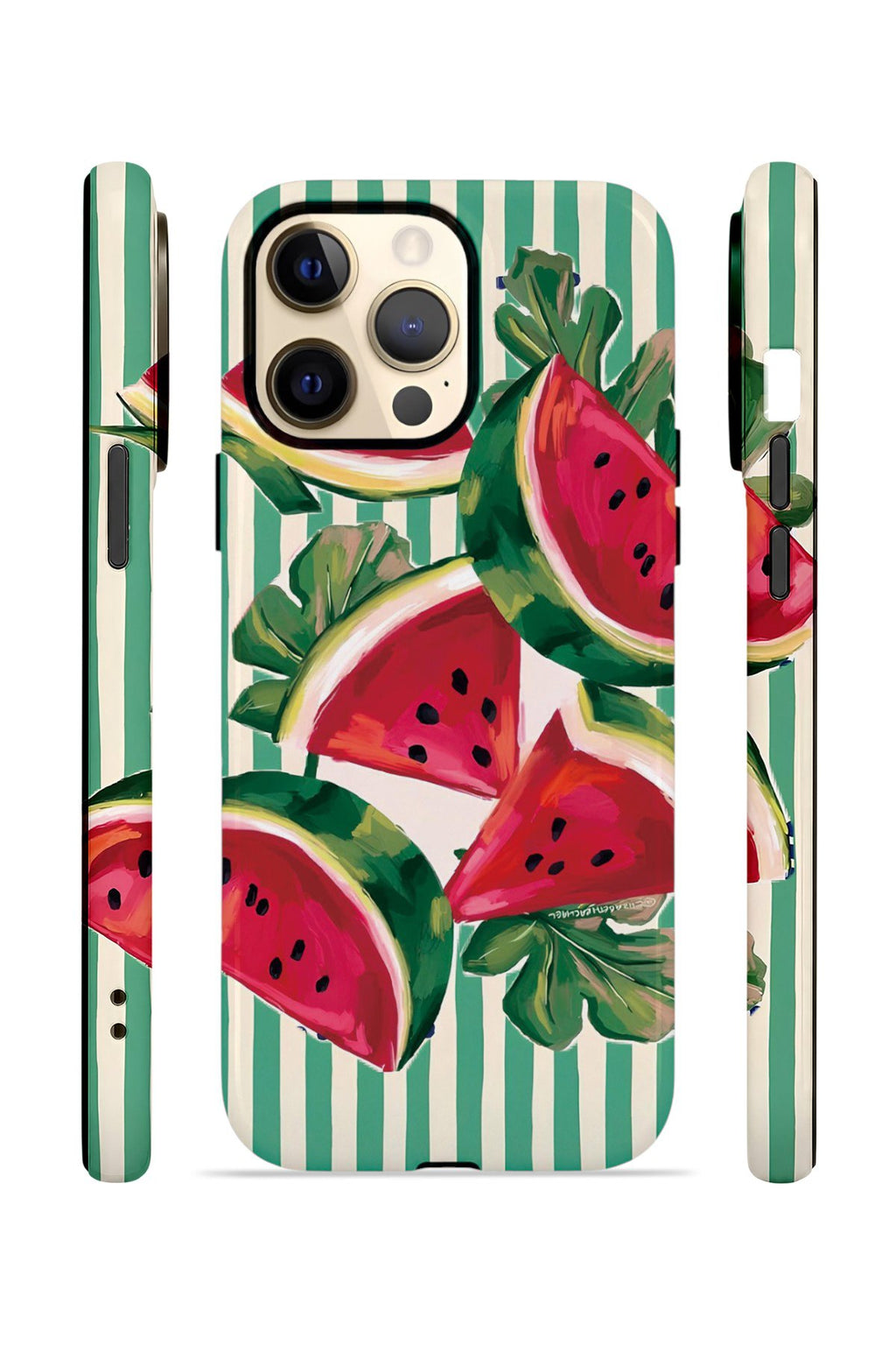 iPhone 14 Pro Vorian Çift Katmanlı Kılıf Watermelon Cabana