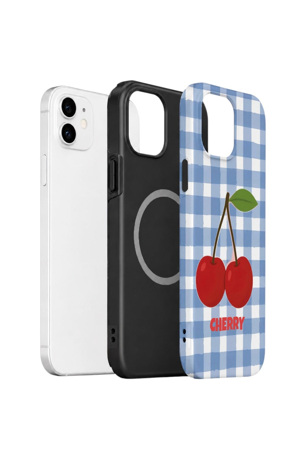 iPhone 11 Vorian Çift Katmanlı MagSafe Kılıf Cherry Picnic