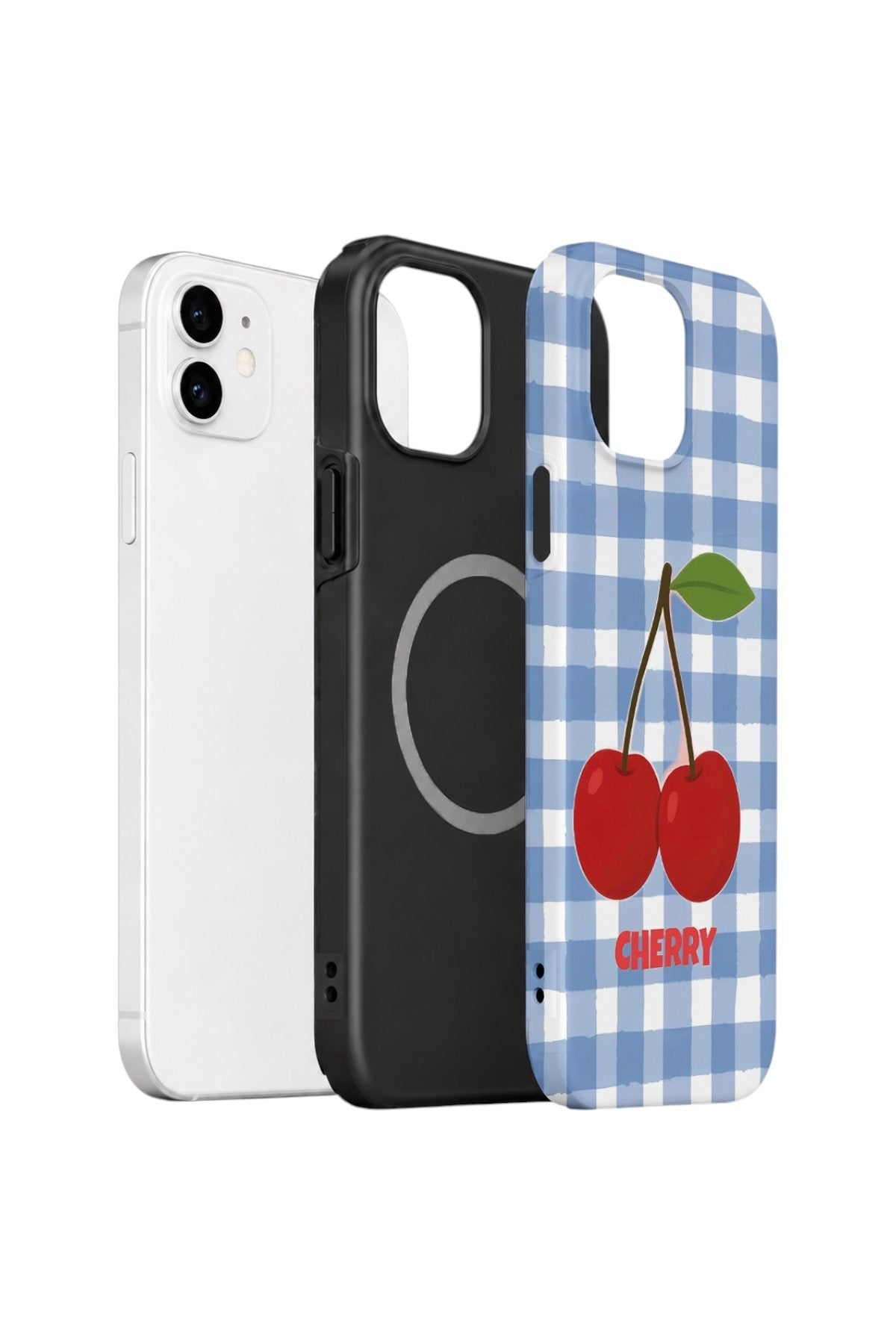 iPhone 11 Vorian Çift Katmanlı MagSafe Kılıf Cherry Picnic