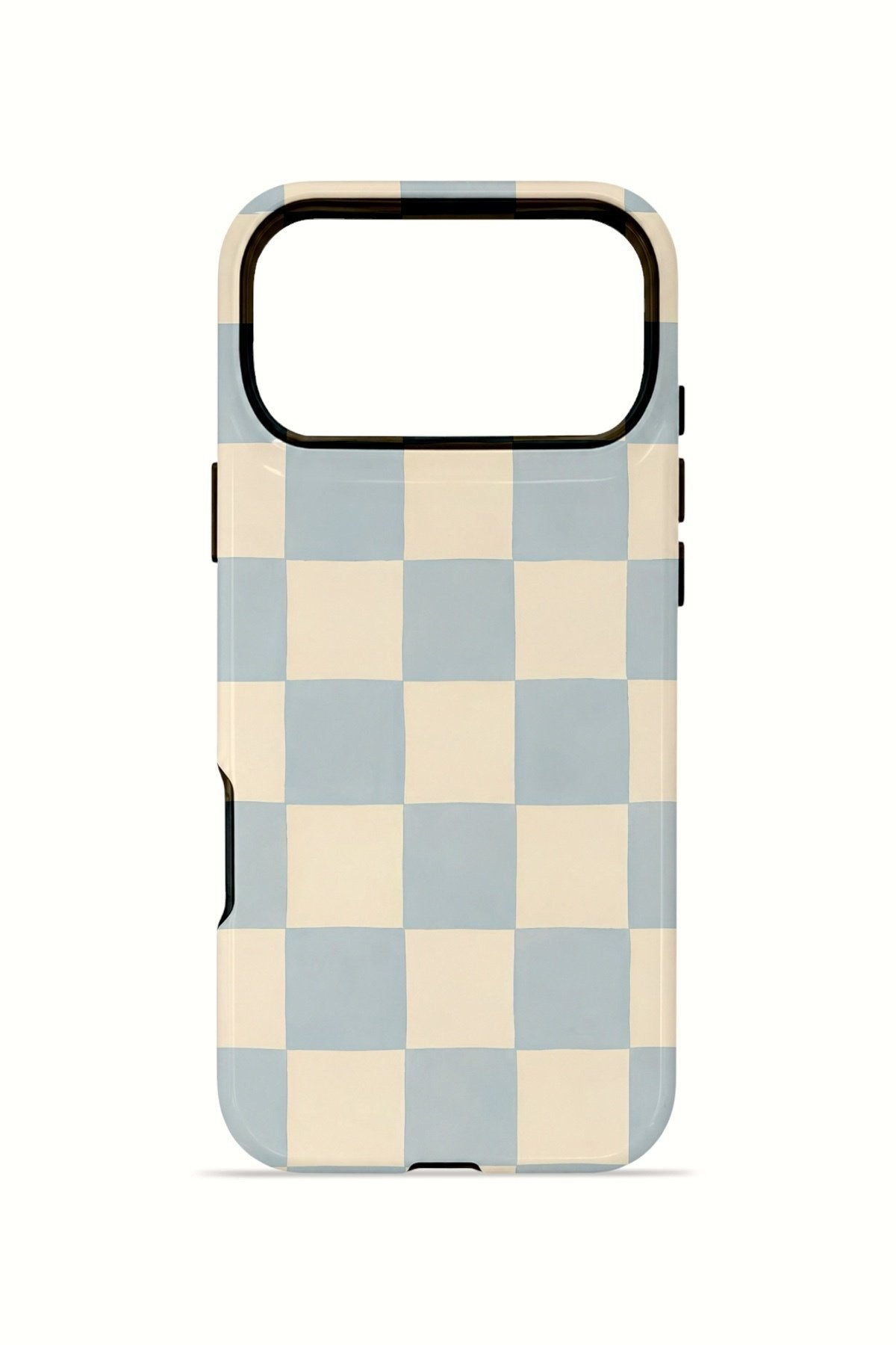 iPhone 17 Pro Max Vorian Çift Katmanlı MagSafe Kılıf Powder Blue Checker