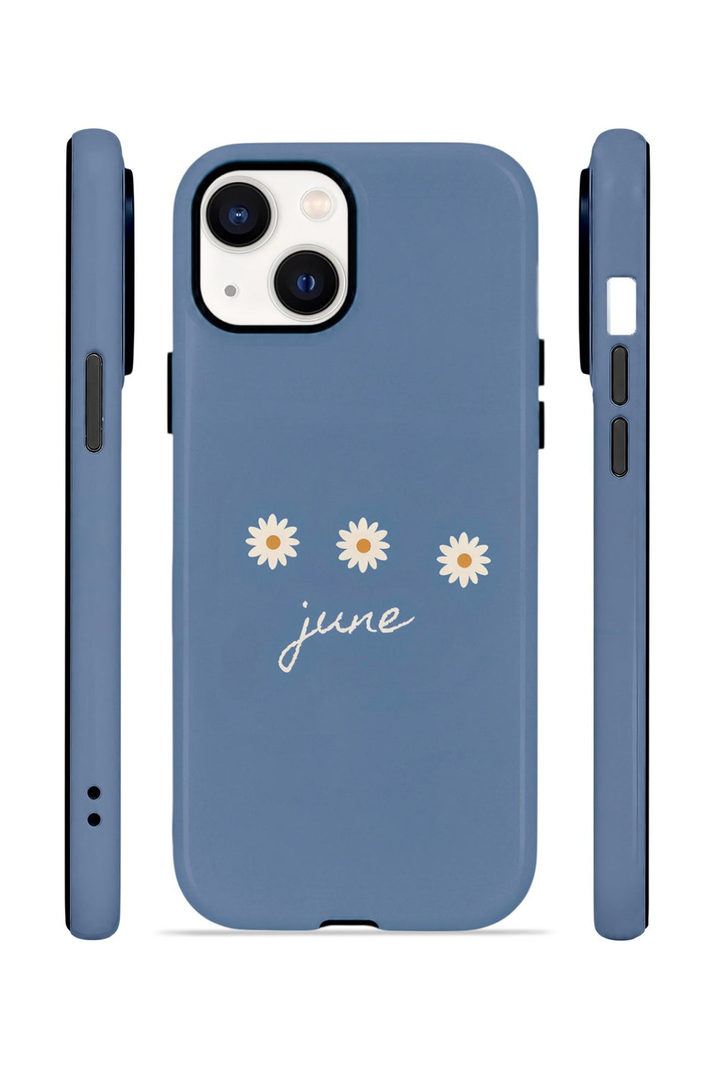 iPhone 15 Vorian Çift Katmanlı Kılıf June Daisy Blue